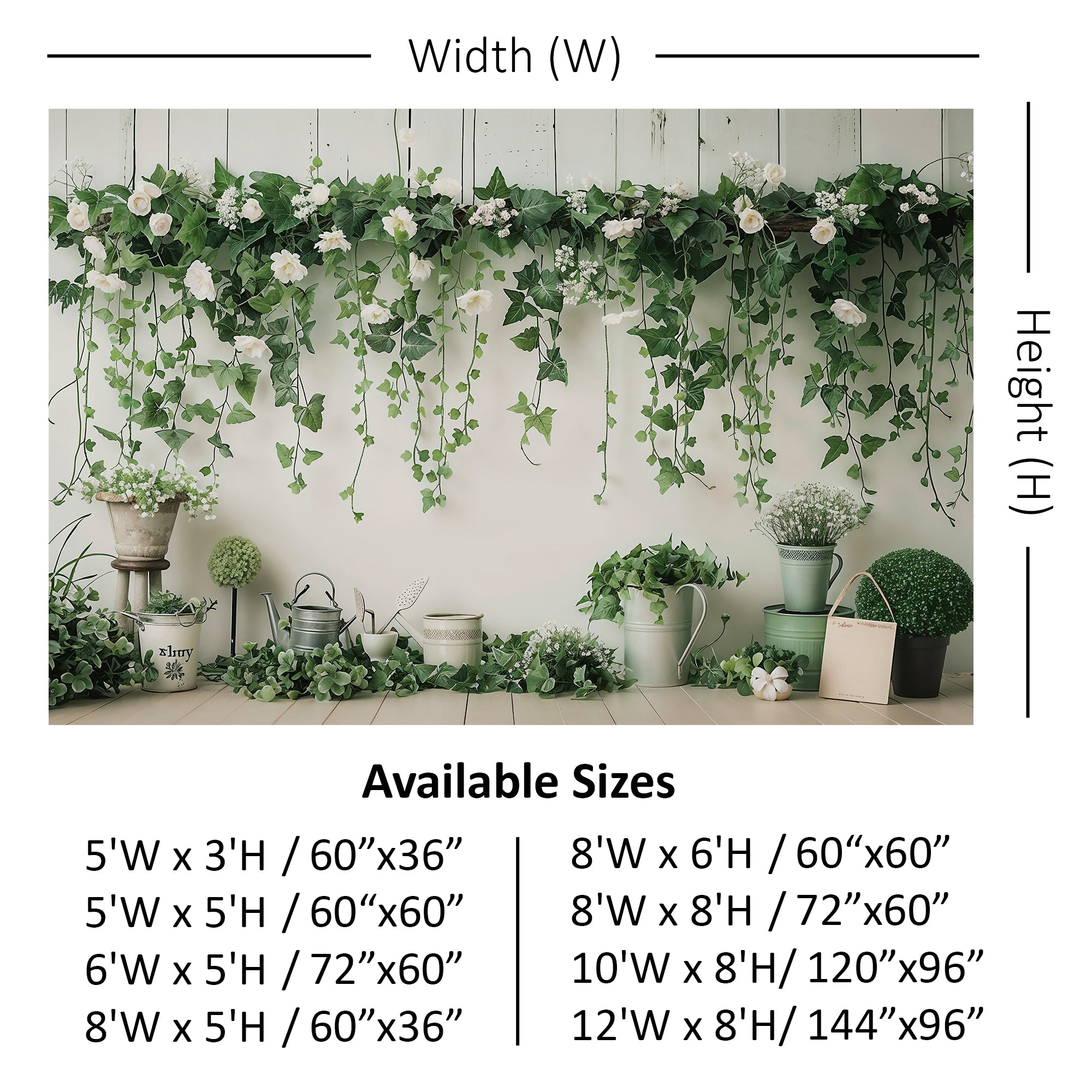 Enchanted Garden Backdrop