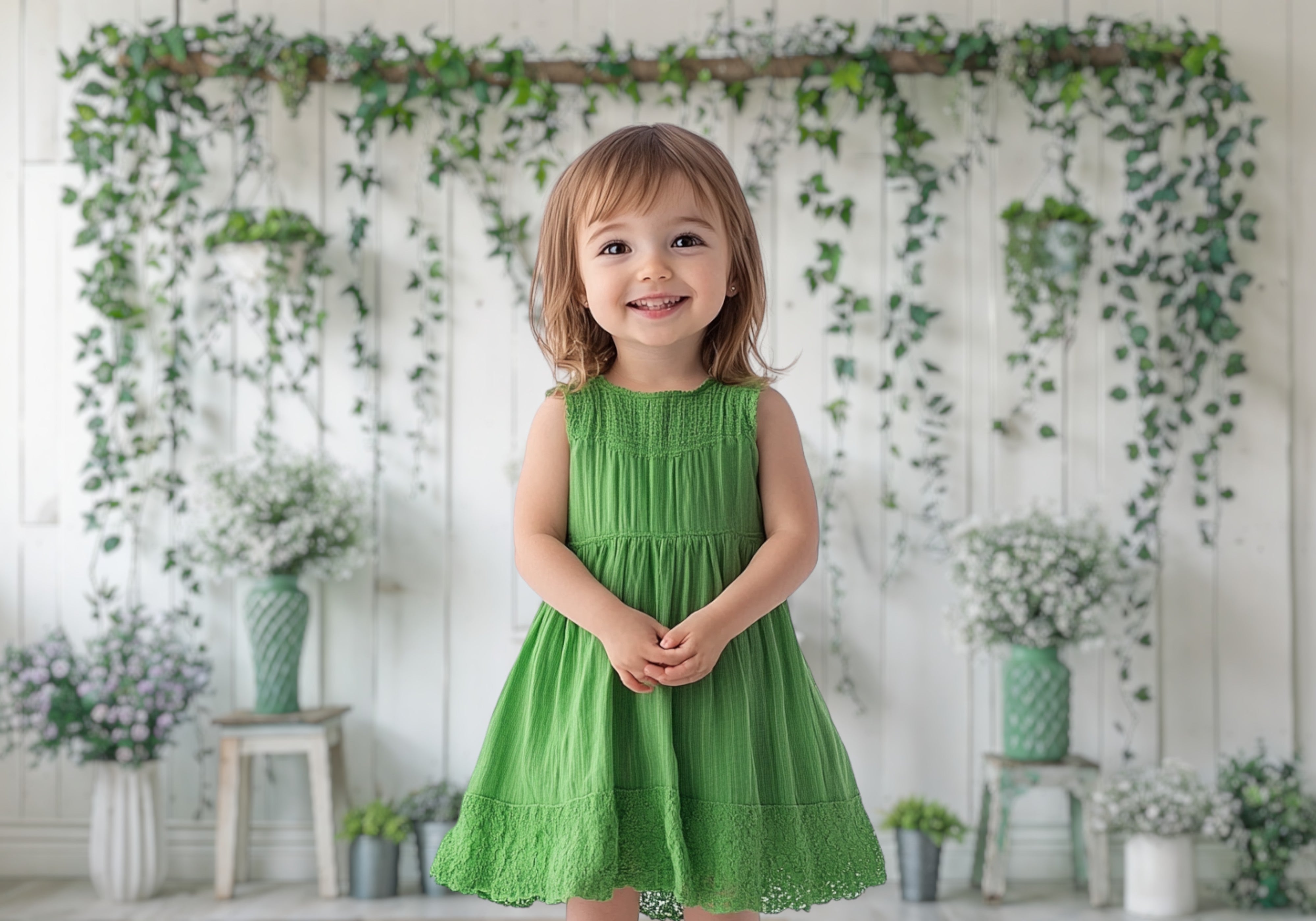 Greenery Floral Wall Backdrop