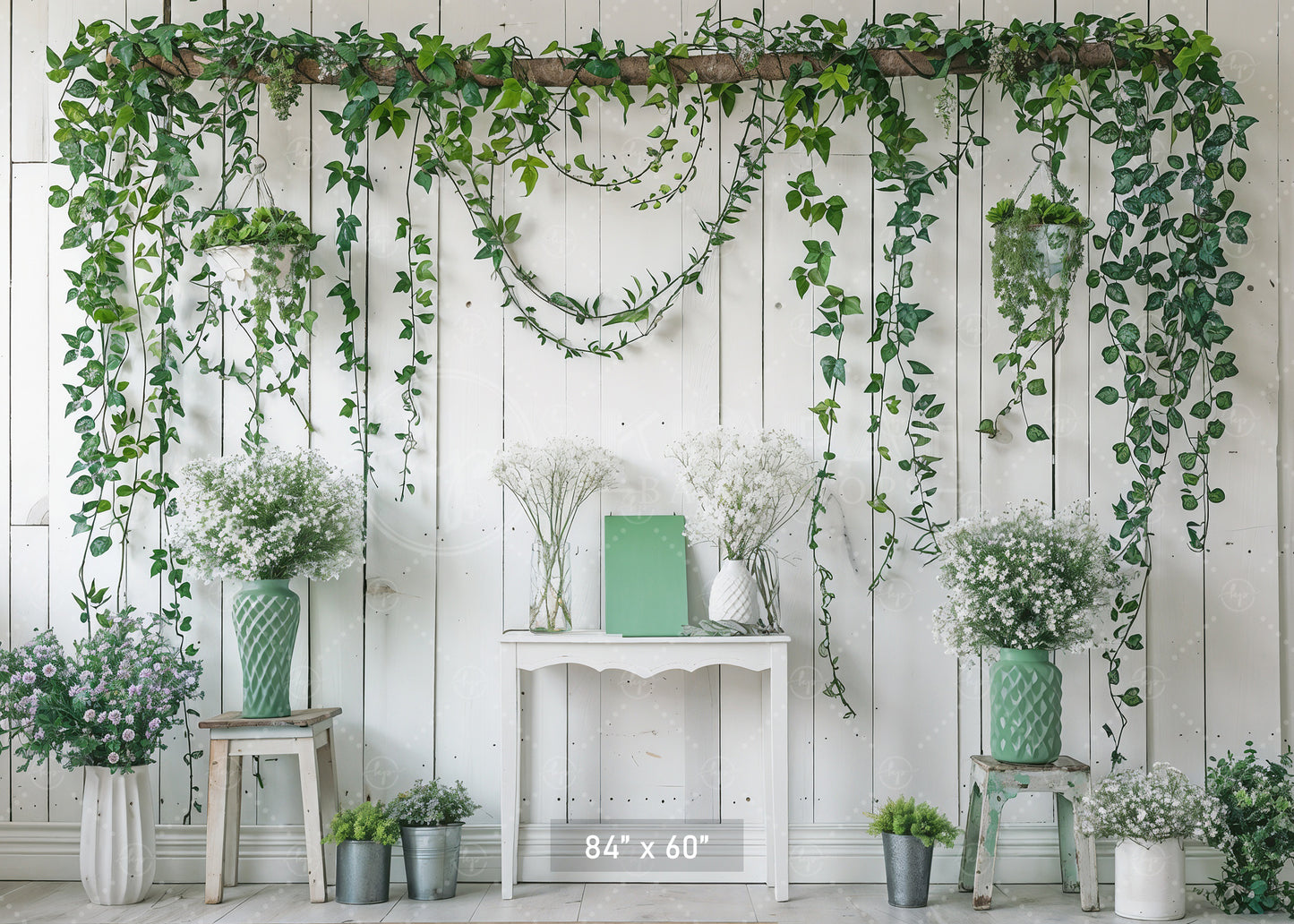 Greenery Floral Wall Backdrop