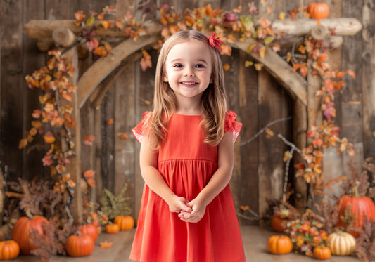 Rustic Autumn Harvest Backdrop