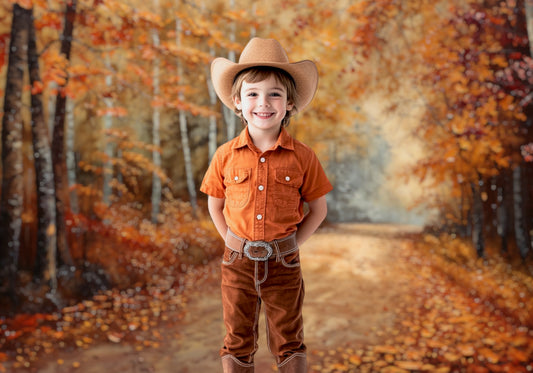 Autumn Forest Path Backdrop