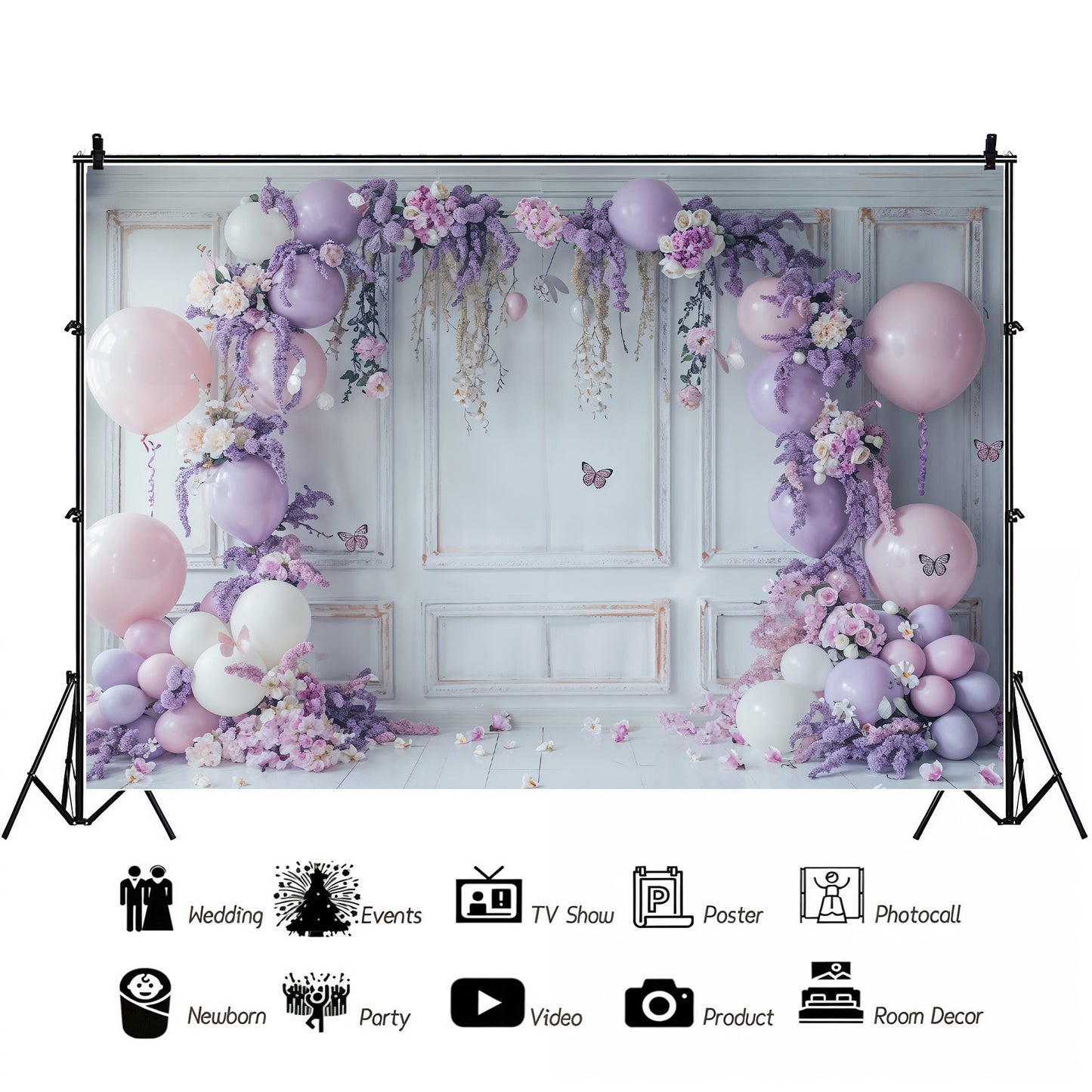 Pastel Floral Dream Backdrop