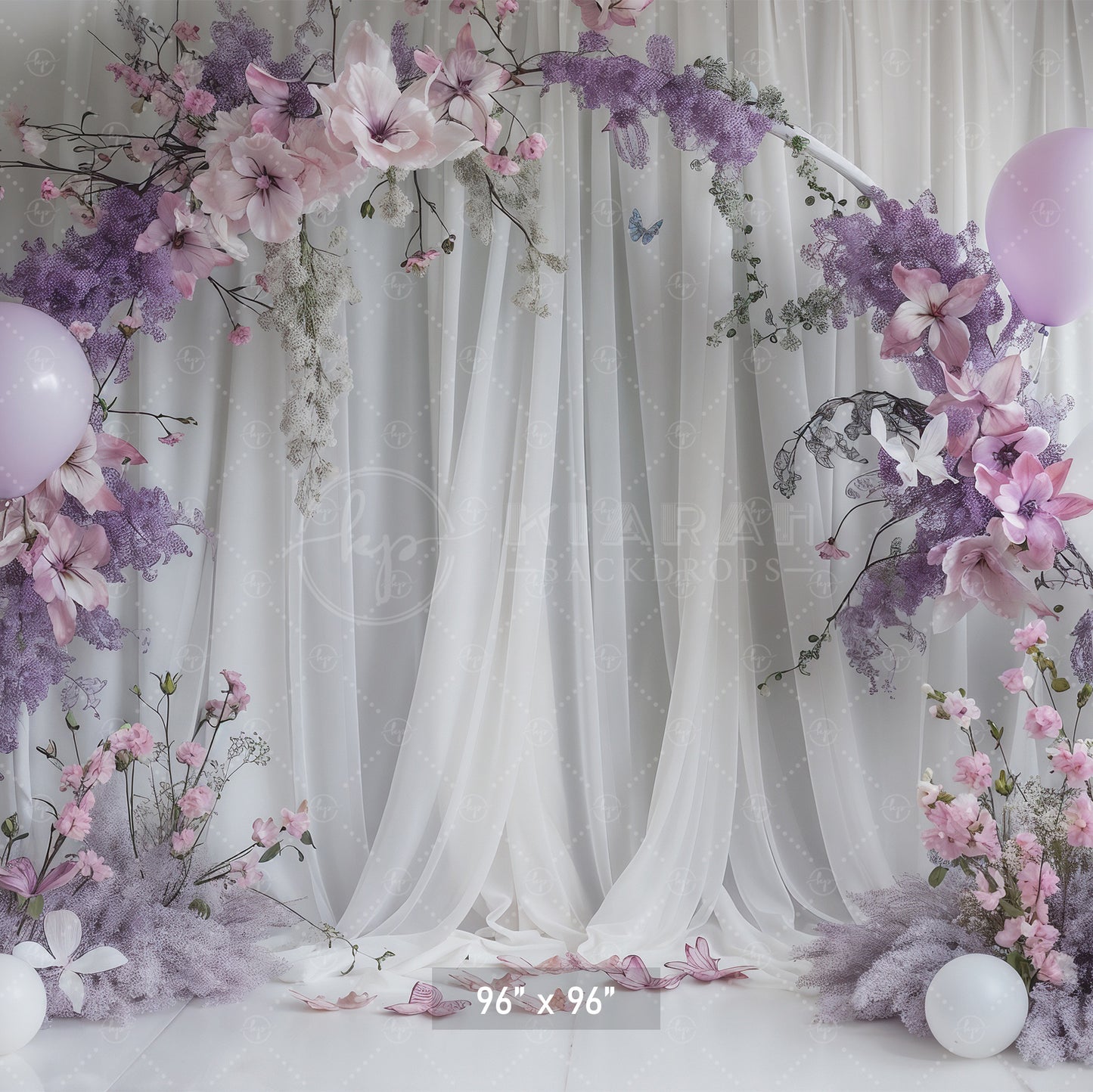 Lilac Fairyland Floral Backdrop