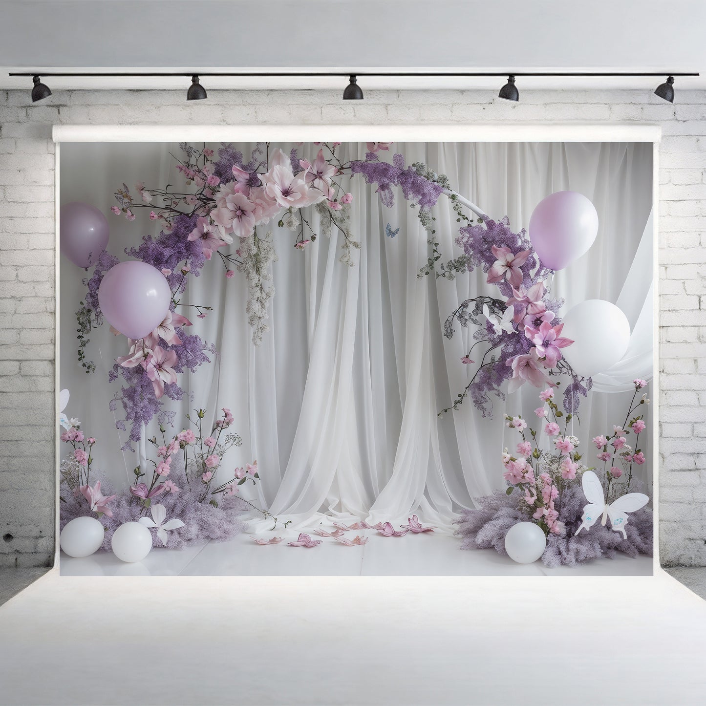 Lilac Fairyland Floral Backdrop