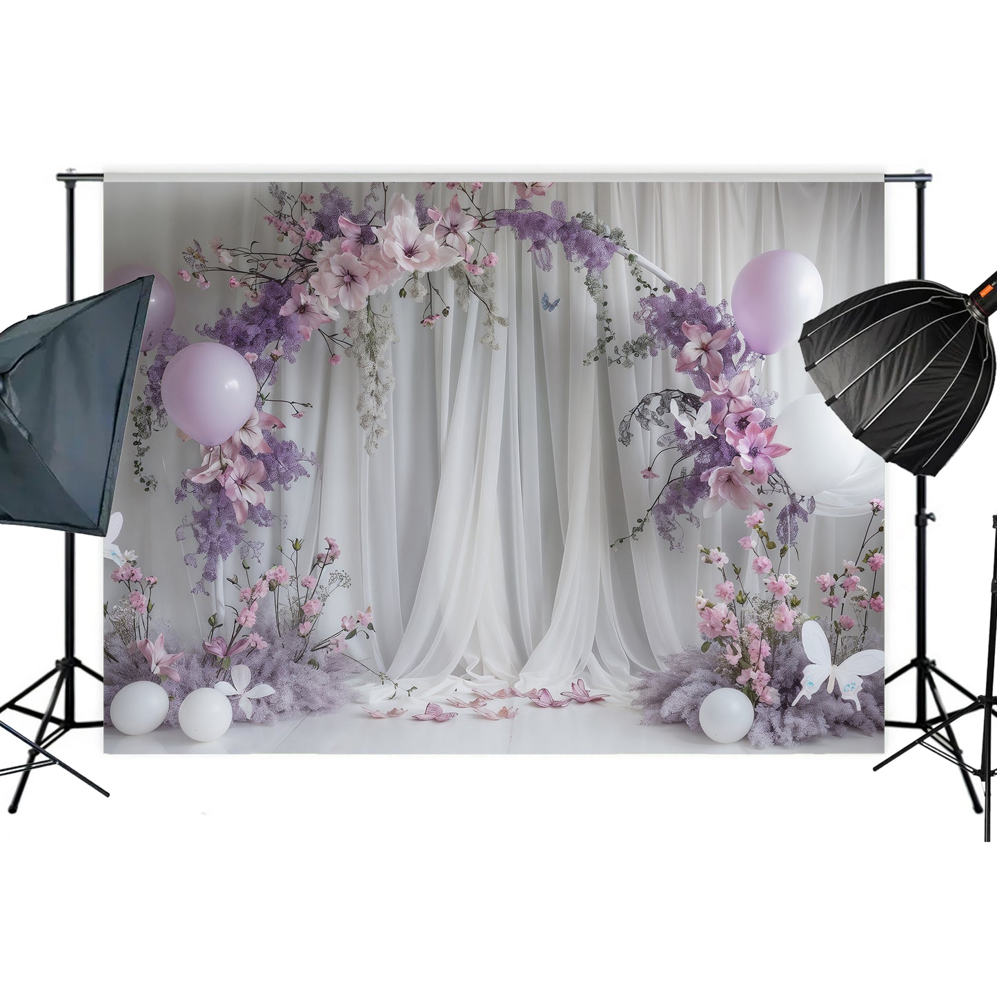 Lilac Fairyland Floral Backdrop