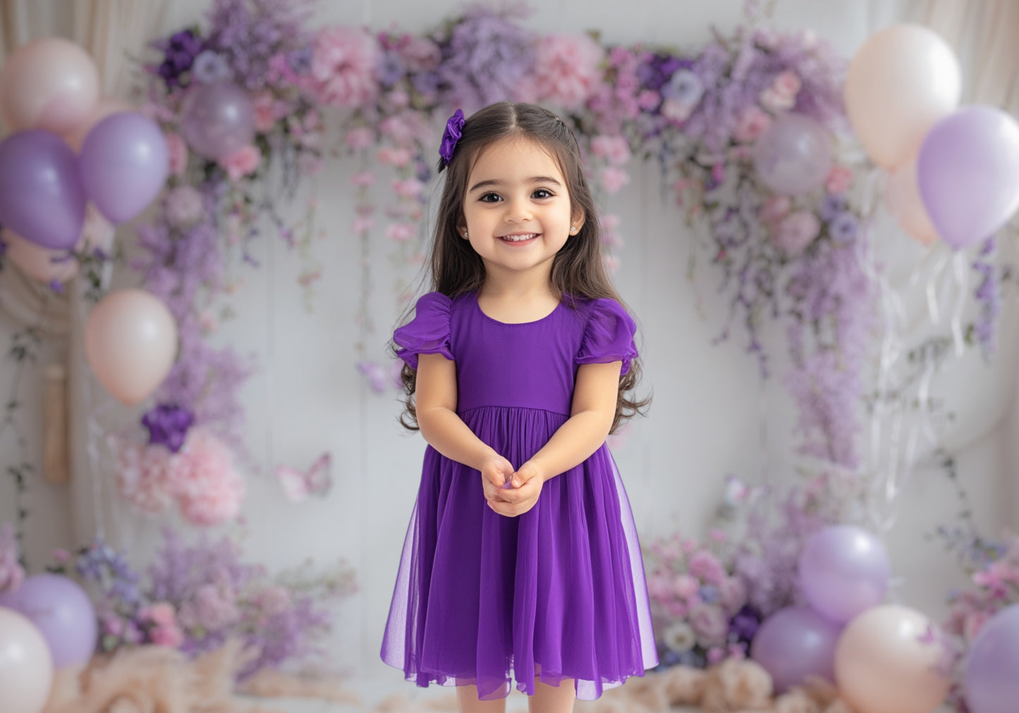 Enchanted Lilac Garden Backdrop