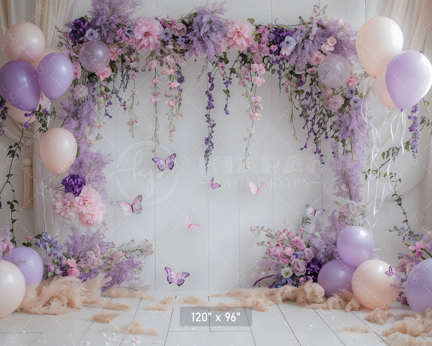 Enchanted Lilac Garden Backdrop