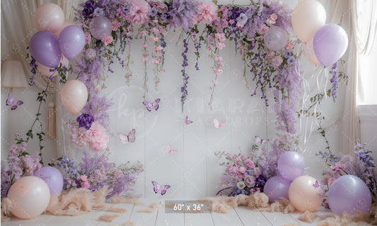 Enchanted Lilac Garden Backdrop