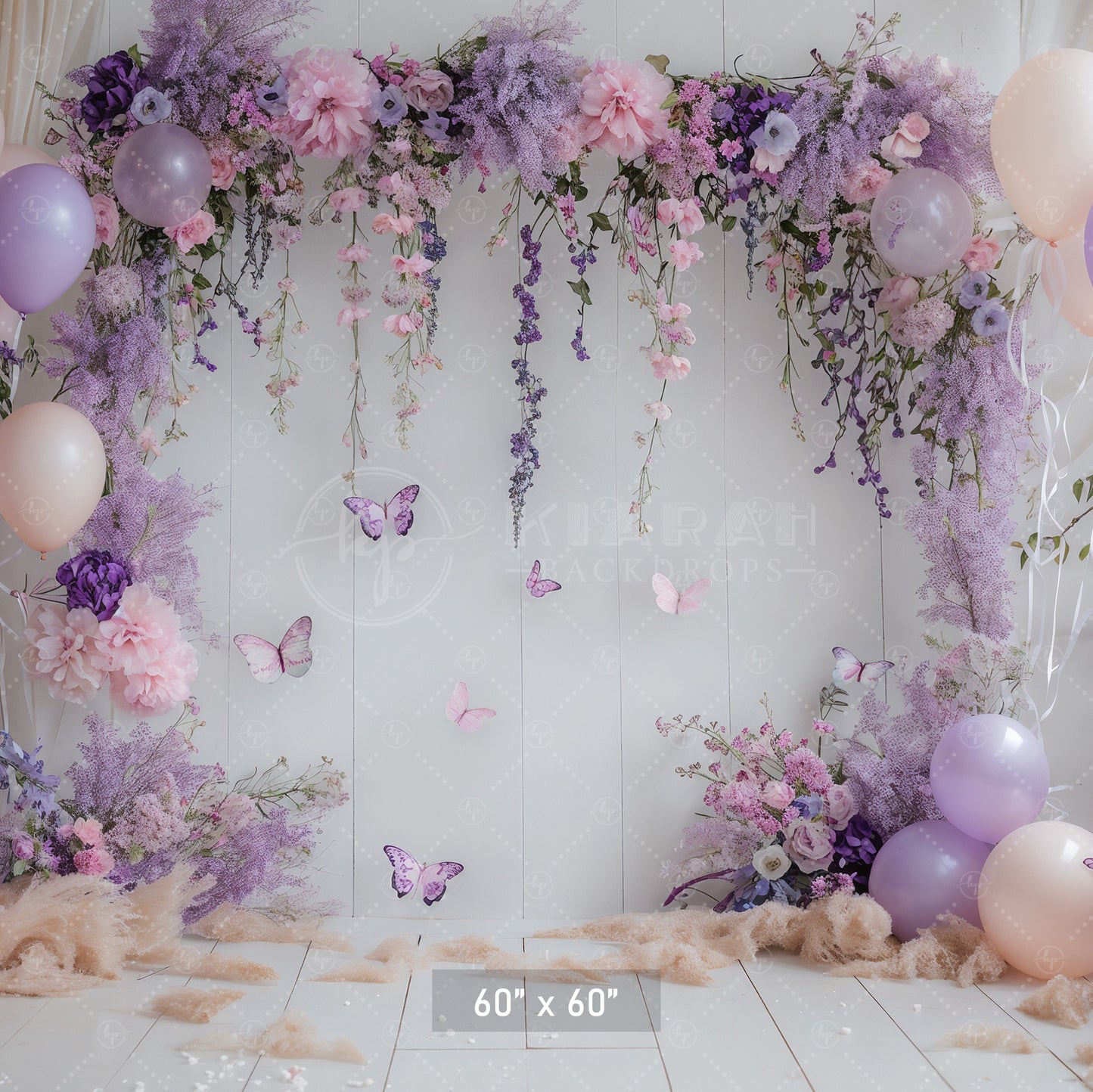 Enchanted Lilac Garden Backdrop