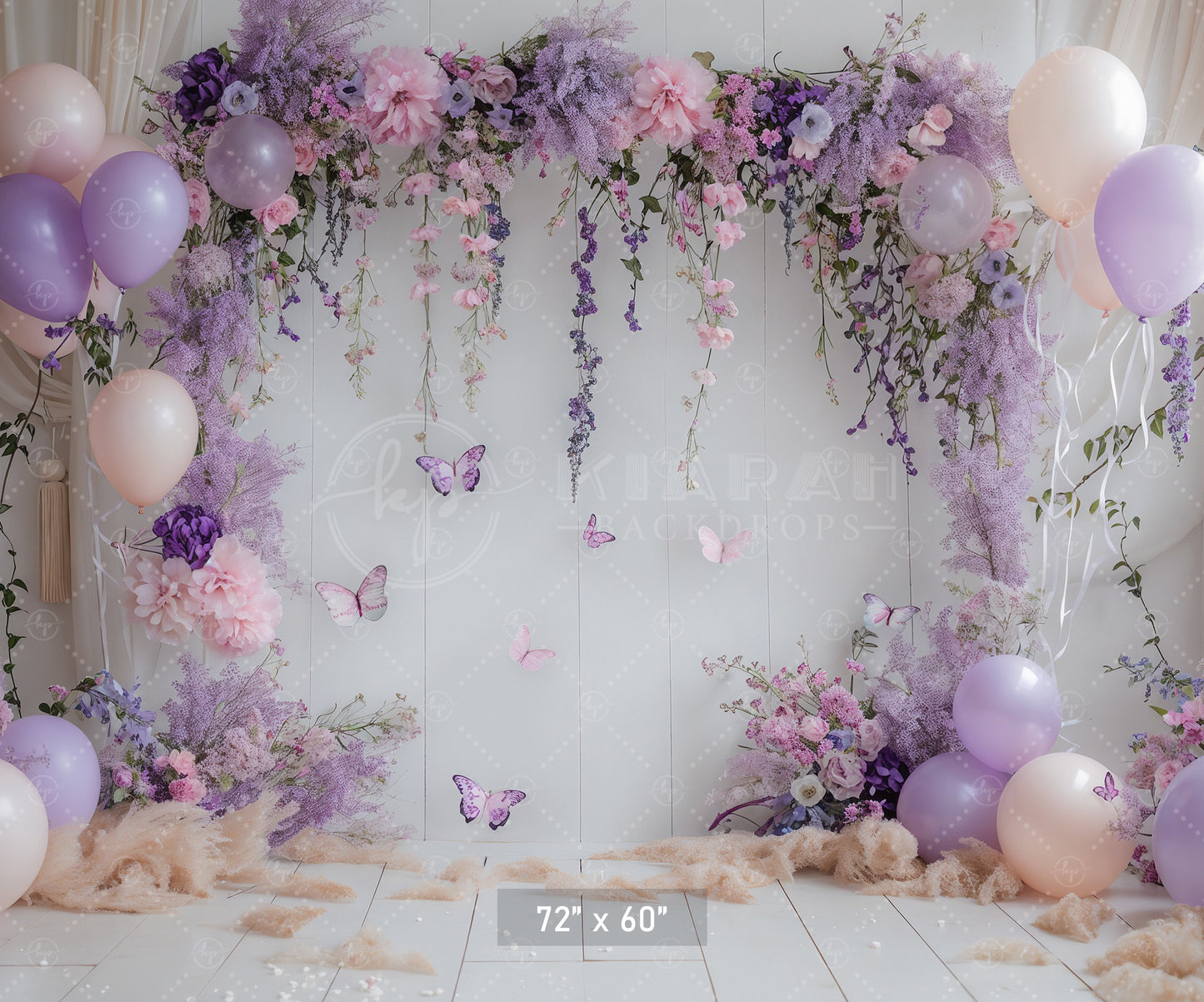 Enchanted Lilac Garden Backdrop