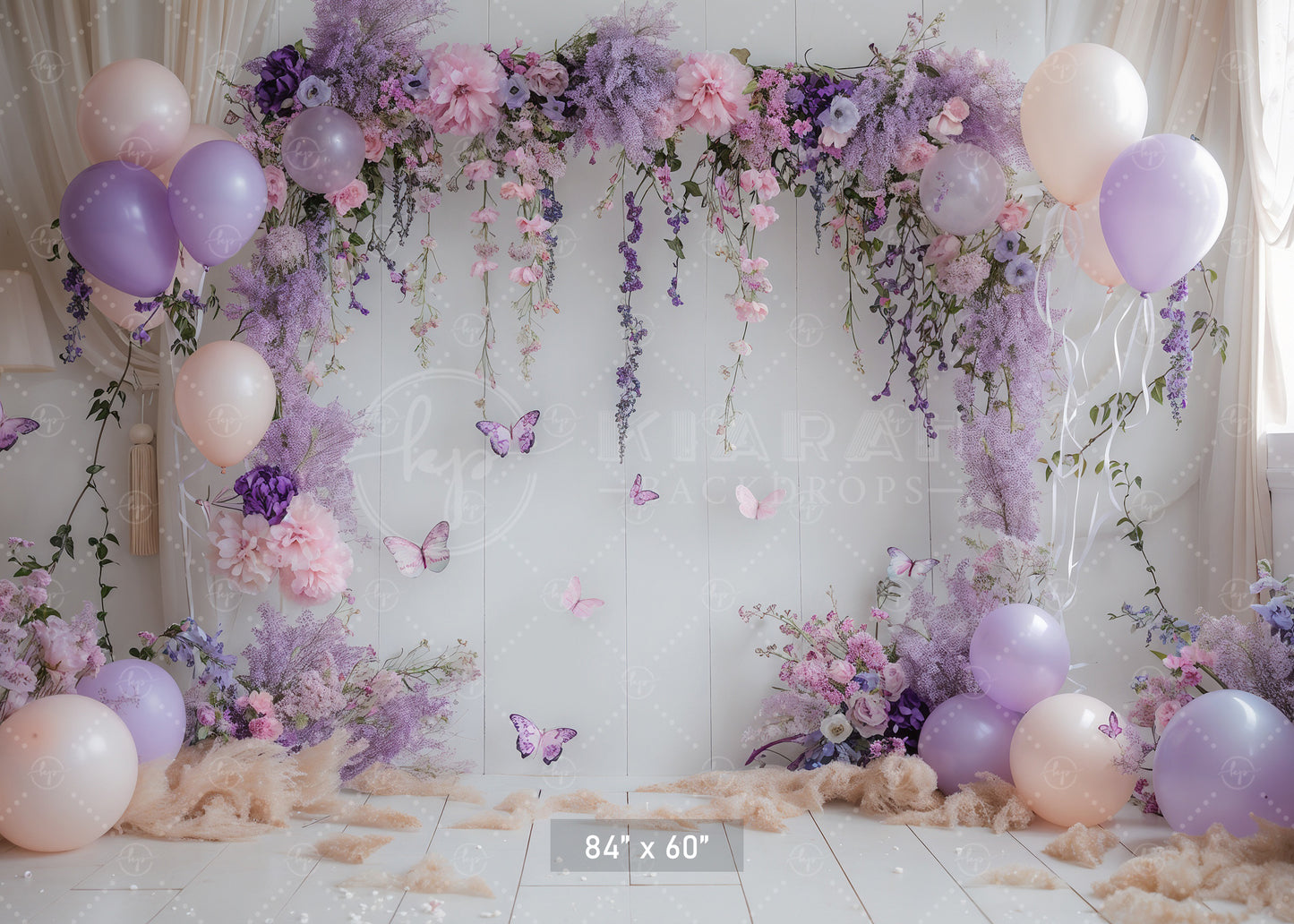 Enchanted Lilac Garden Backdrop