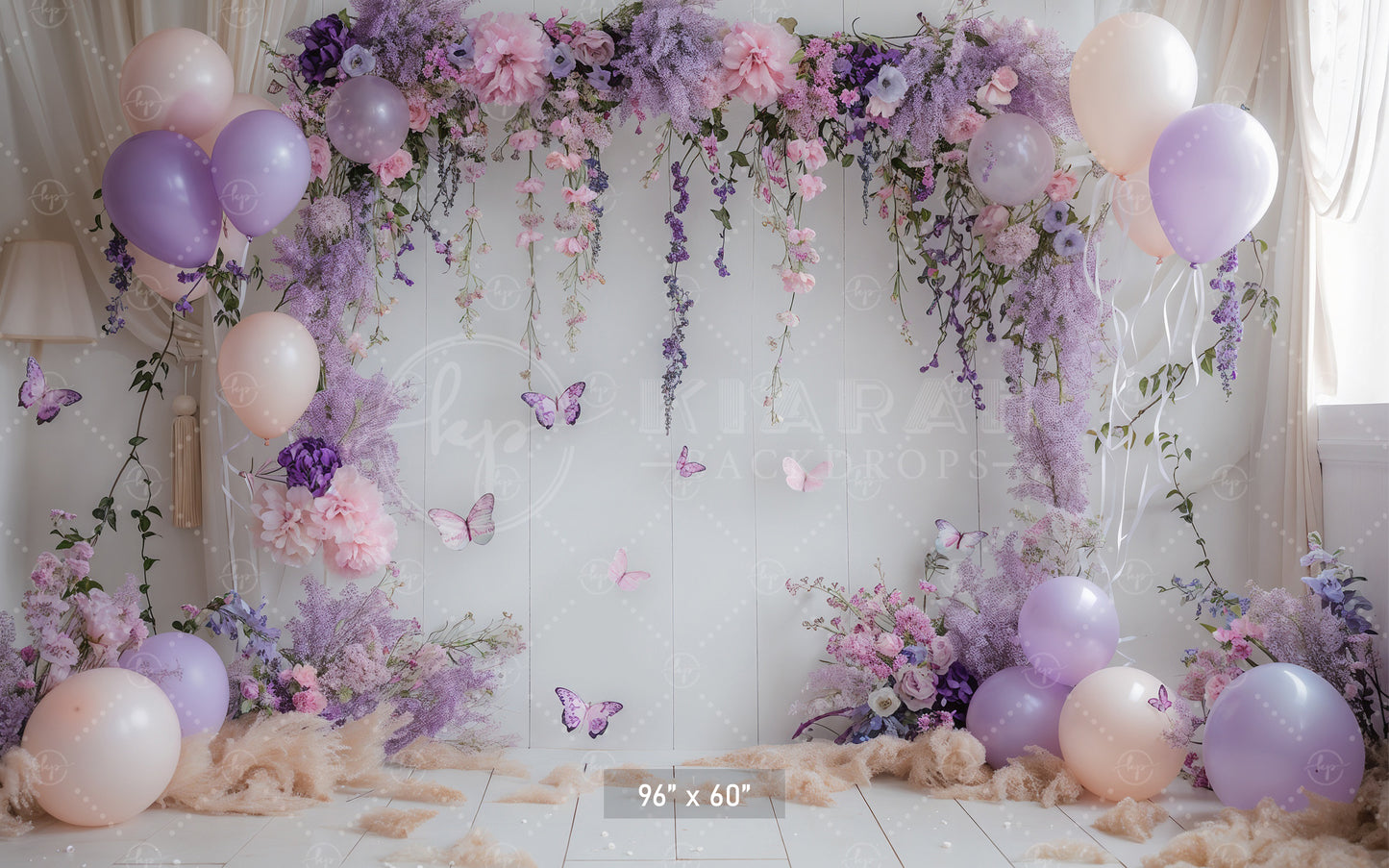 Enchanted Lilac Garden Backdrop