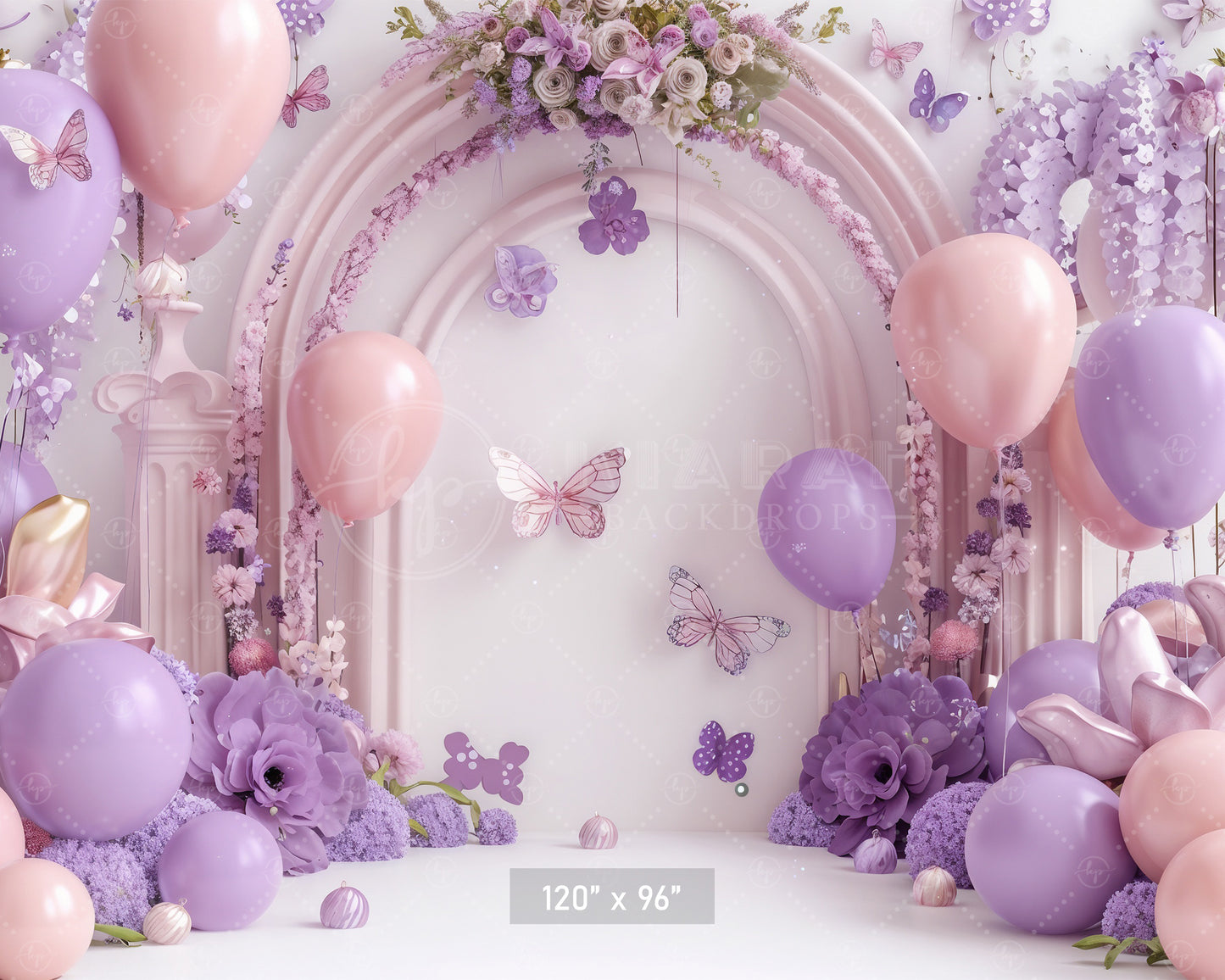 Pastel Butterfly Bliss Backdrop