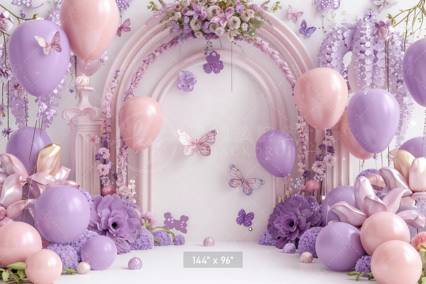 Pastel Butterfly Bliss Backdrop