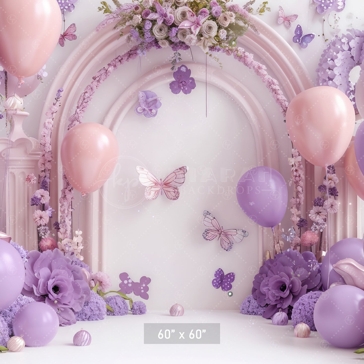 Pastel Butterfly Bliss Backdrop