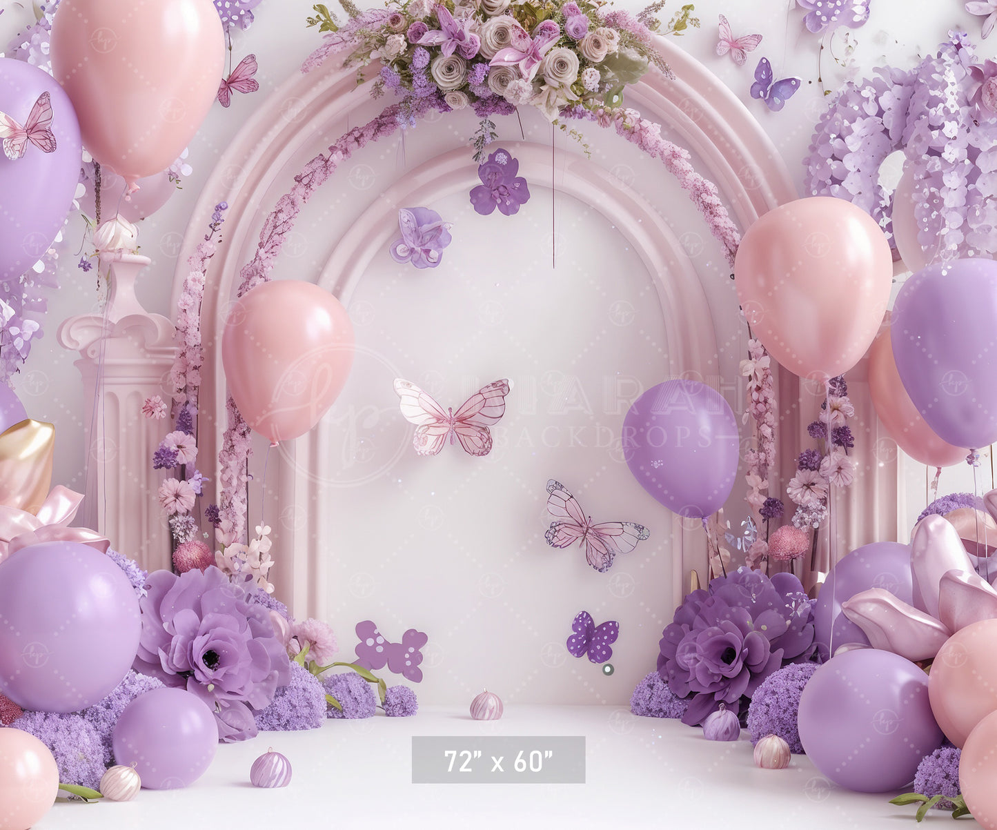 Pastel Butterfly Bliss Backdrop