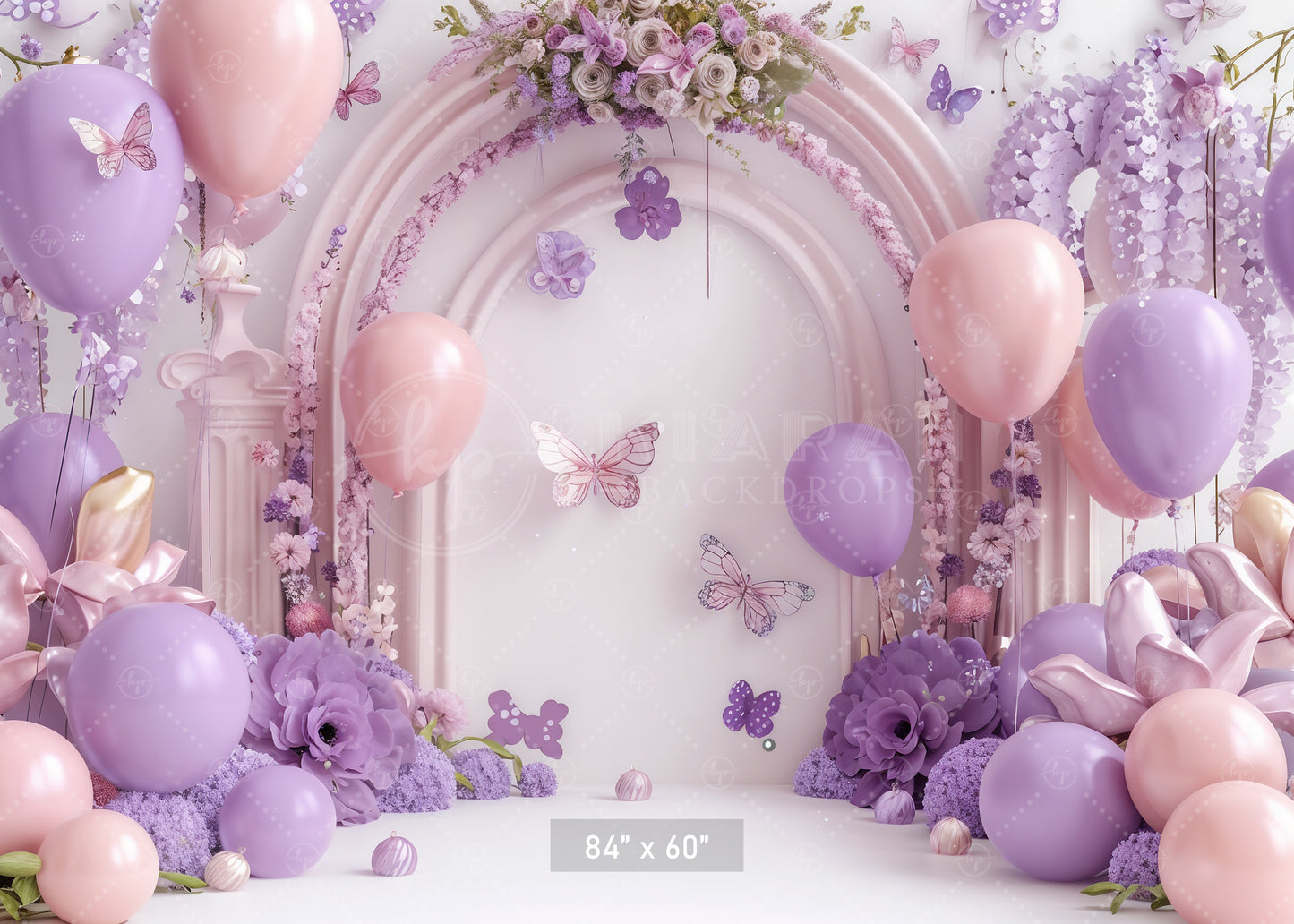 Pastel Butterfly Bliss Backdrop