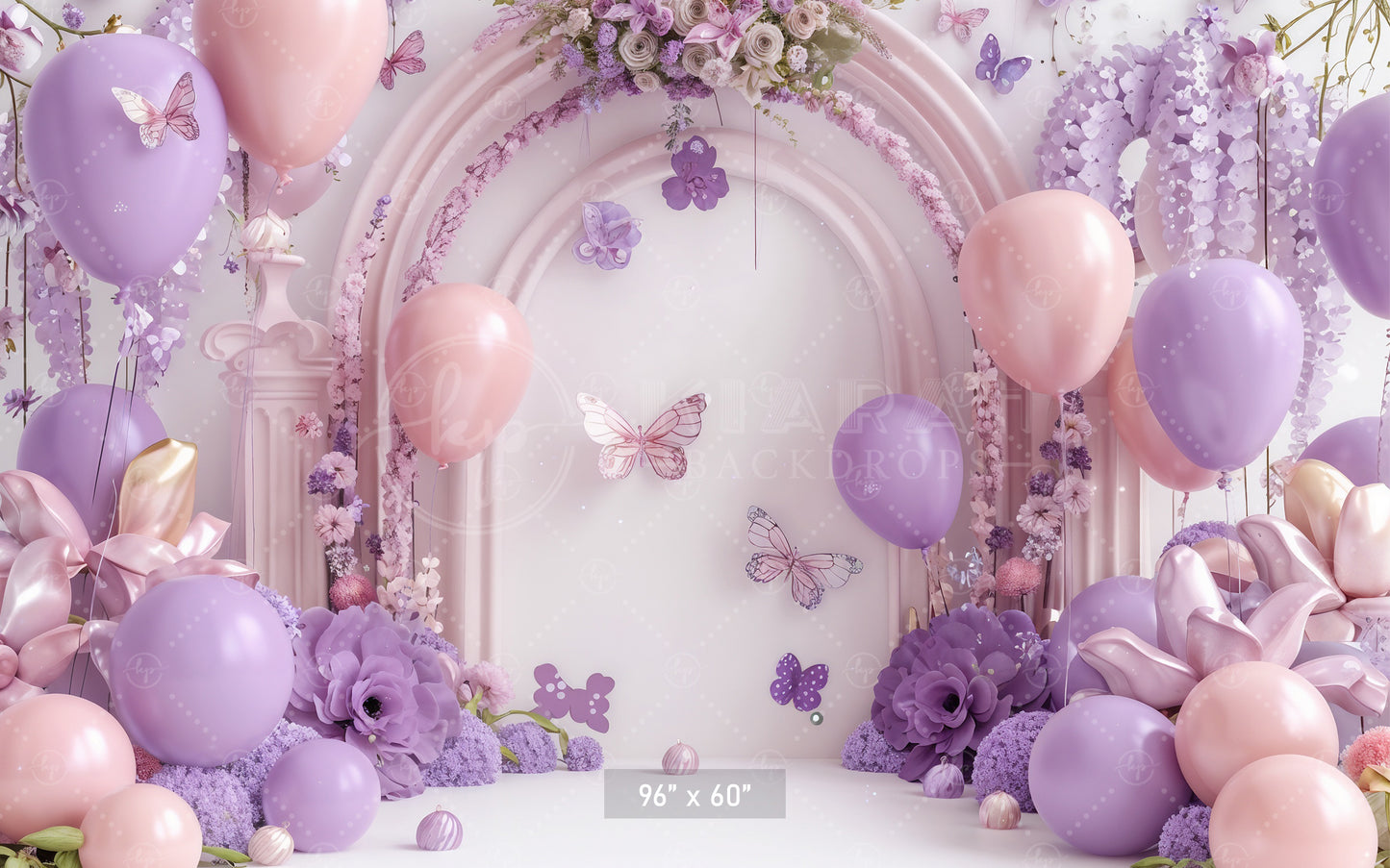 Pastel Butterfly Bliss Backdrop