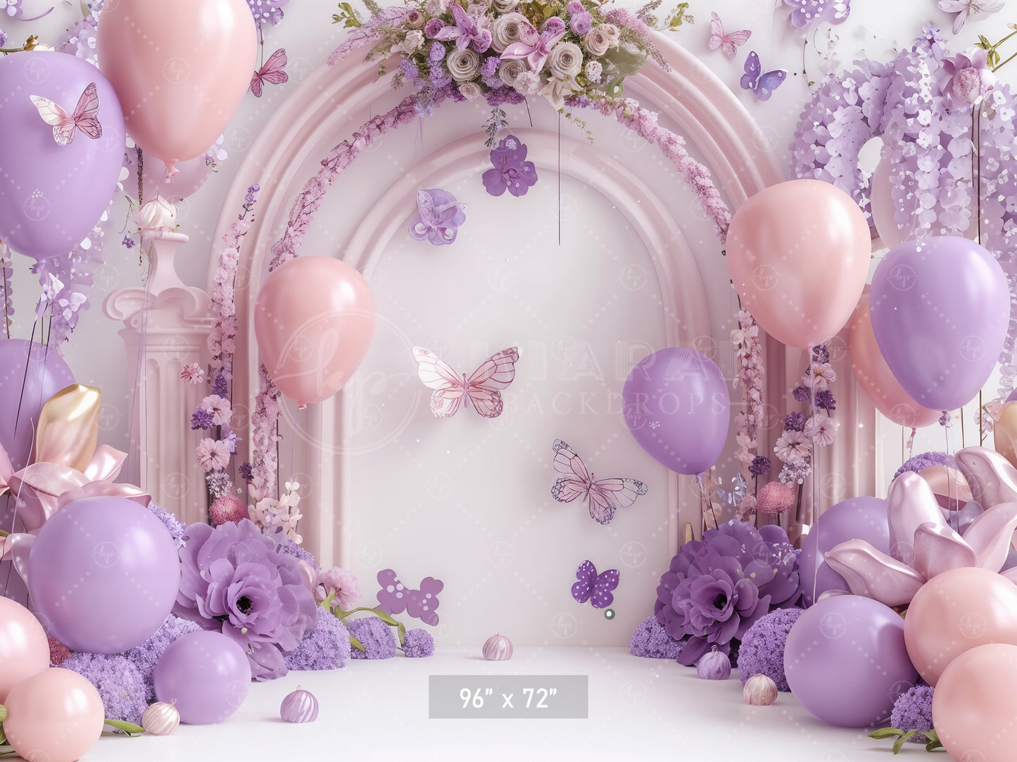 Pastel Butterfly Bliss Backdrop