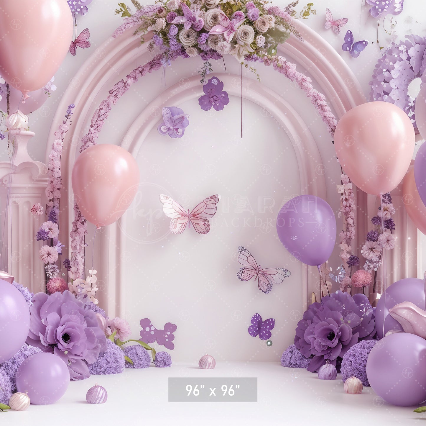 Pastel Butterfly Bliss Backdrop