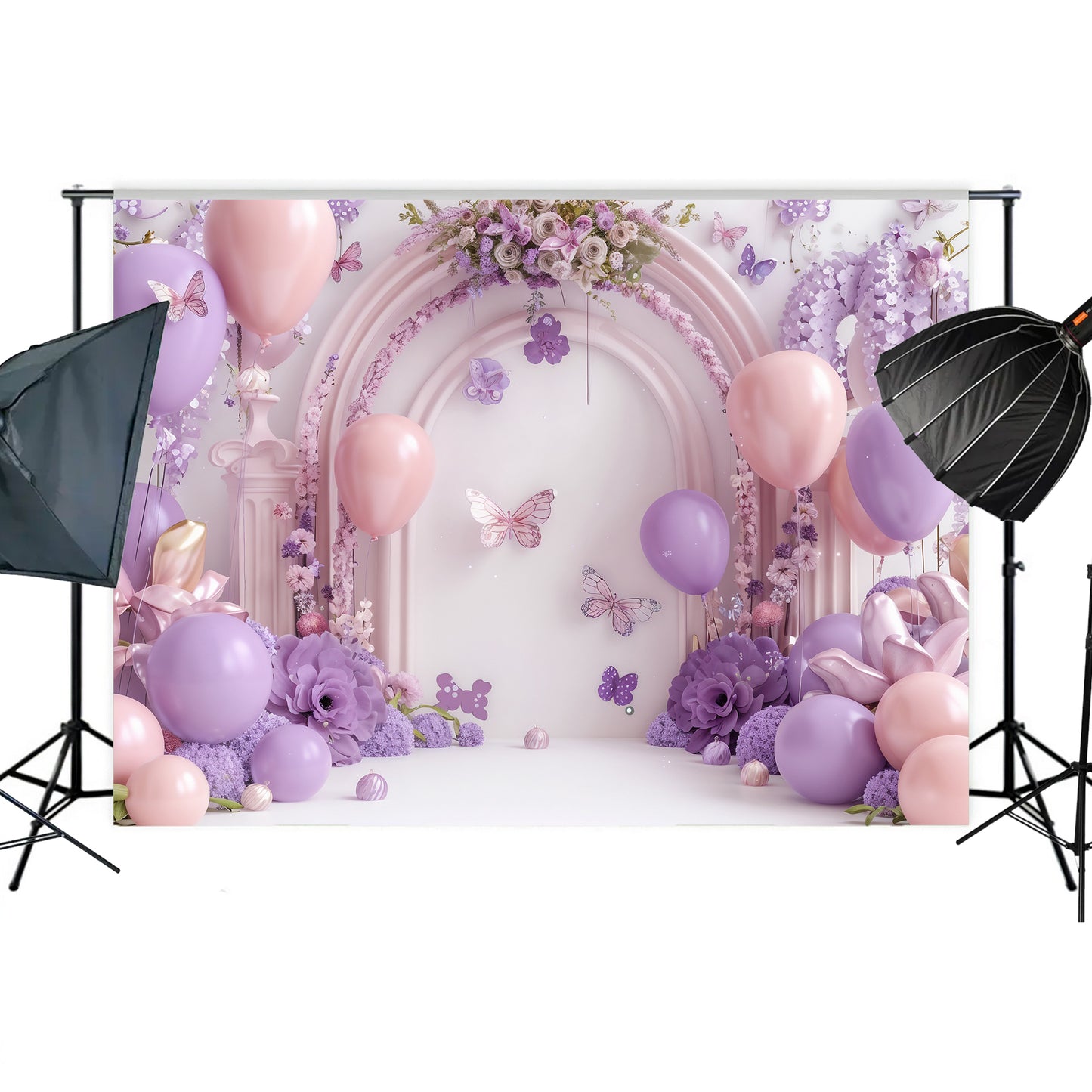 Pastel Butterfly Bliss Backdrop