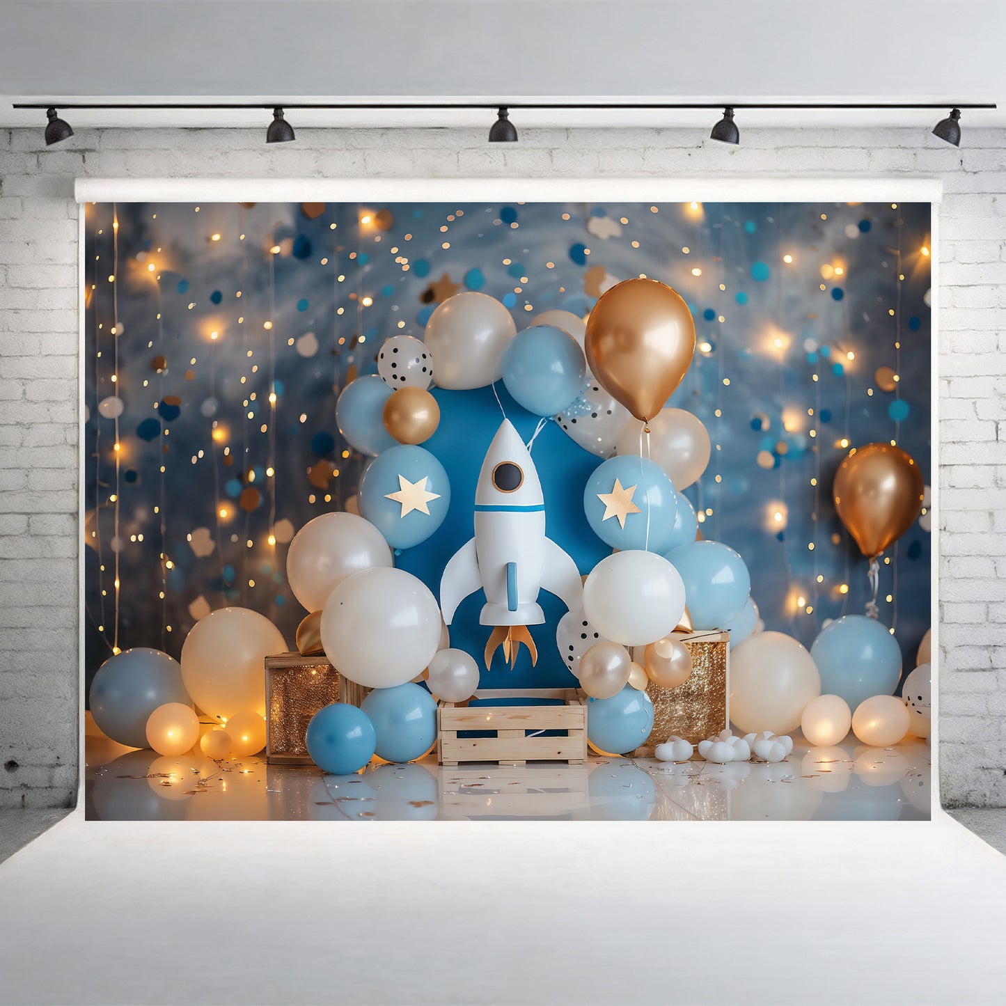 Rocket to the Stars Backdrop