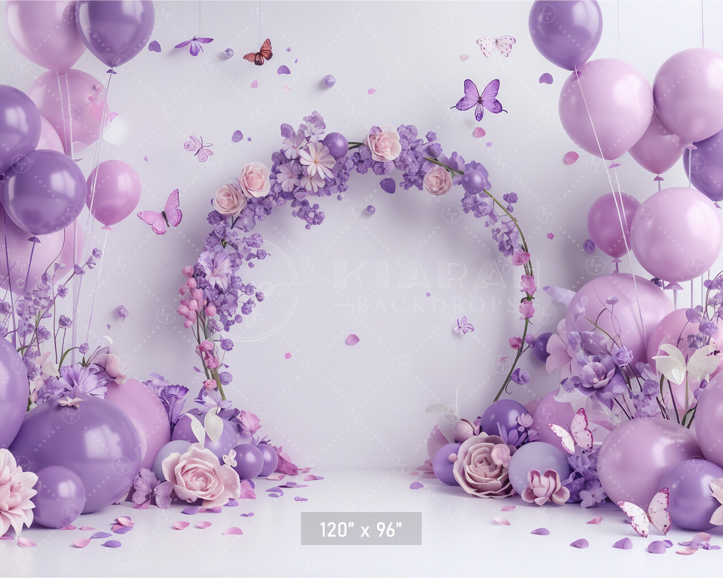 Lavender Blossom Ring Backdrop