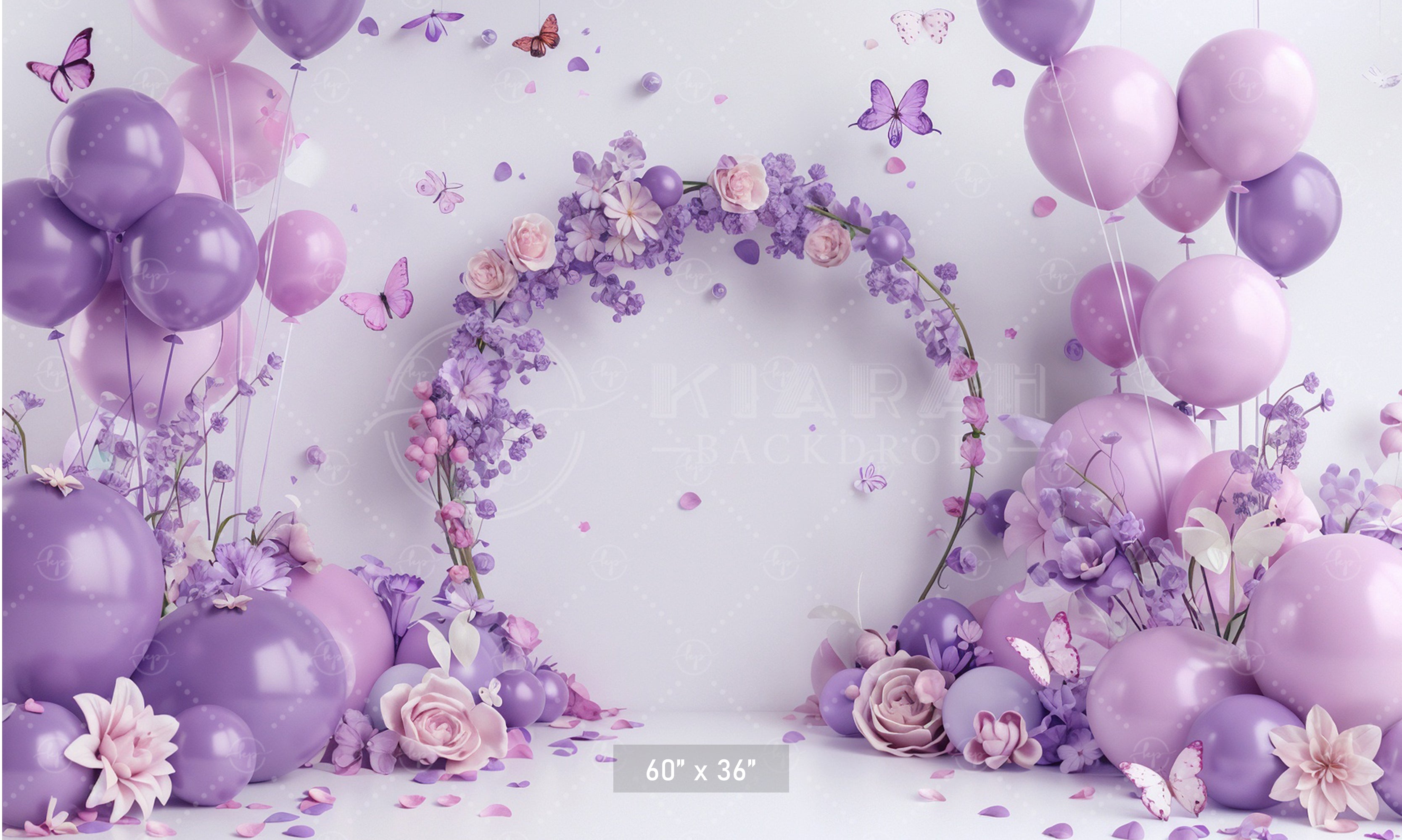 Lavender Blossom Ring Backdrop