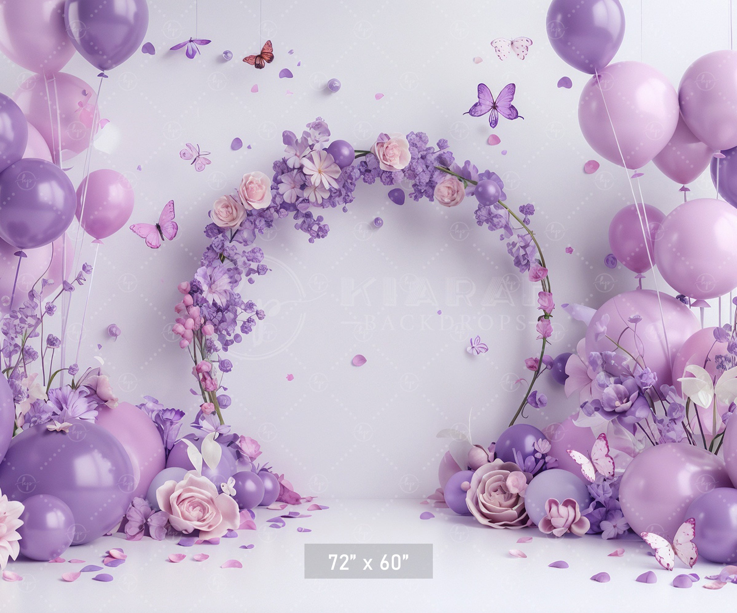 Lavender Blossom Ring Backdrop