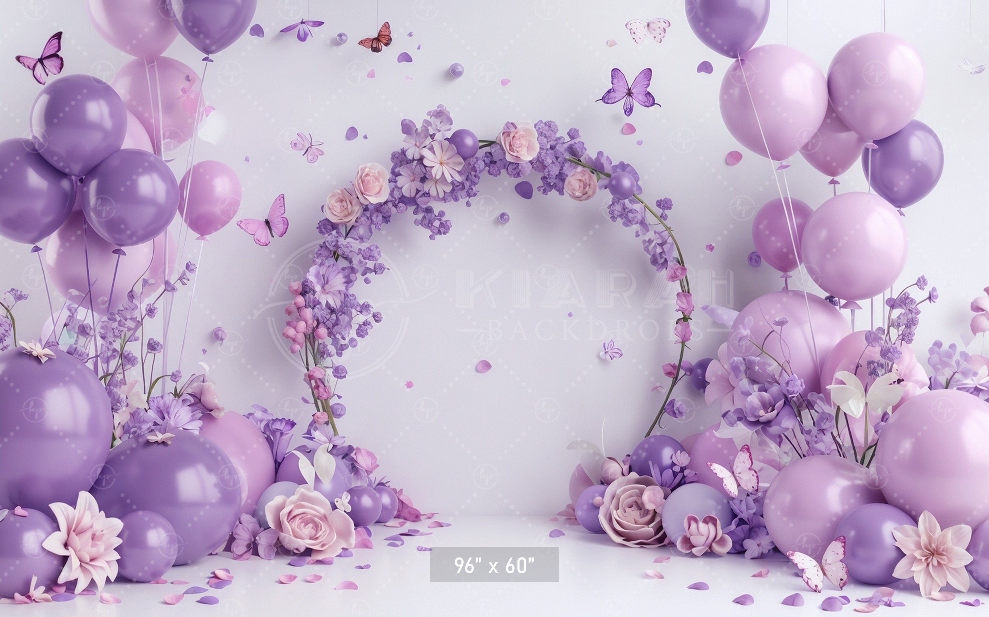 Lavender Blossom Ring Backdrop