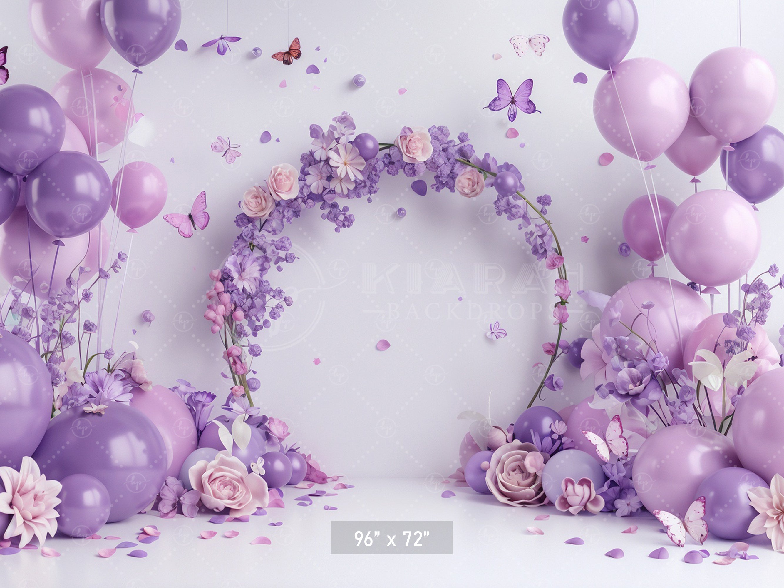 Lavender Blossom Ring Backdrop