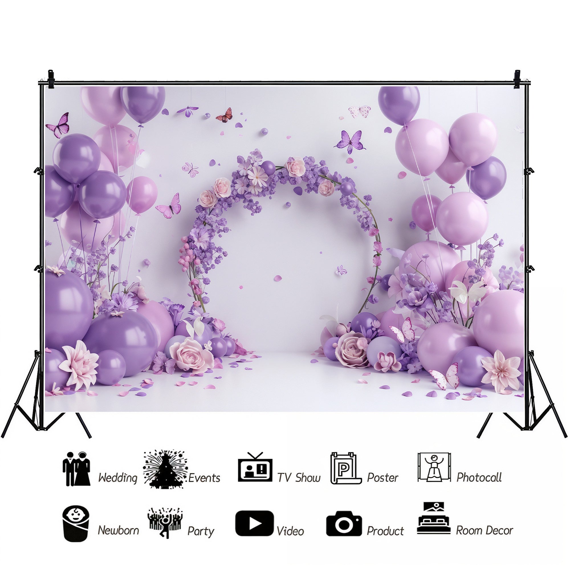 Lavender Blossom Ring Backdrop