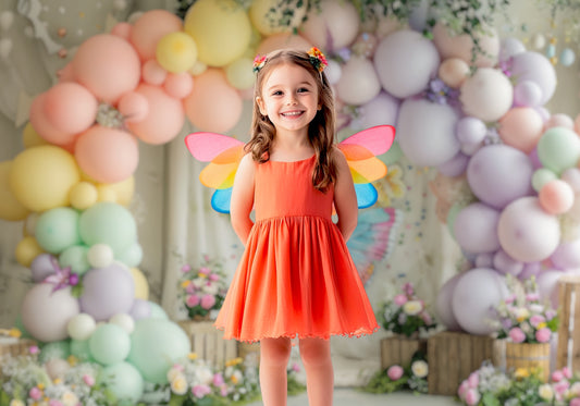 Pastel Butterfly Garden Backdrop