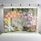 Pastel Butterfly Garden Backdrop