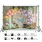 Pastel Butterfly Garden Backdrop