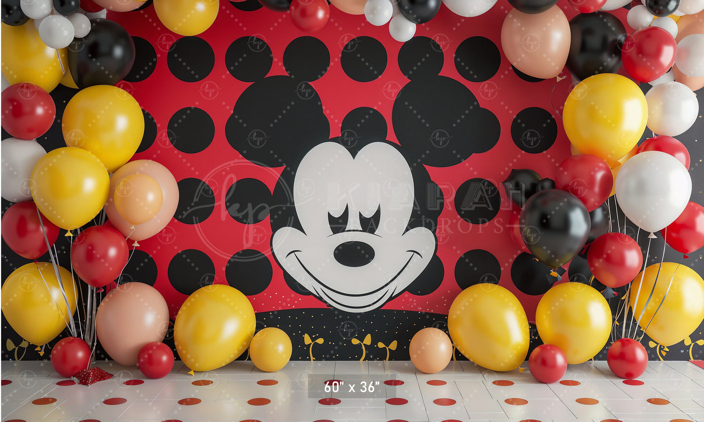 Fun Mickey Backdrop