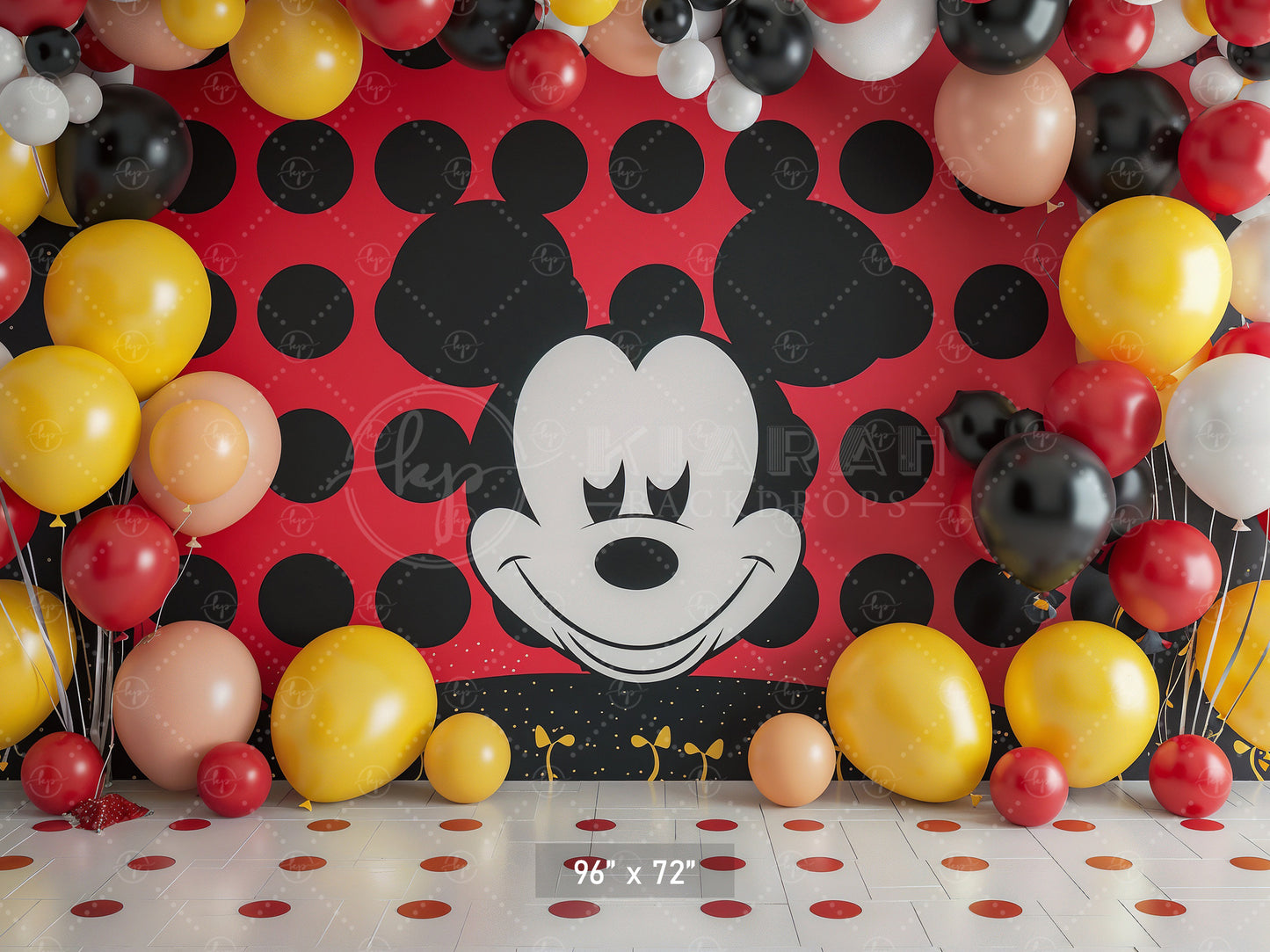 Fun Mickey Backdrop