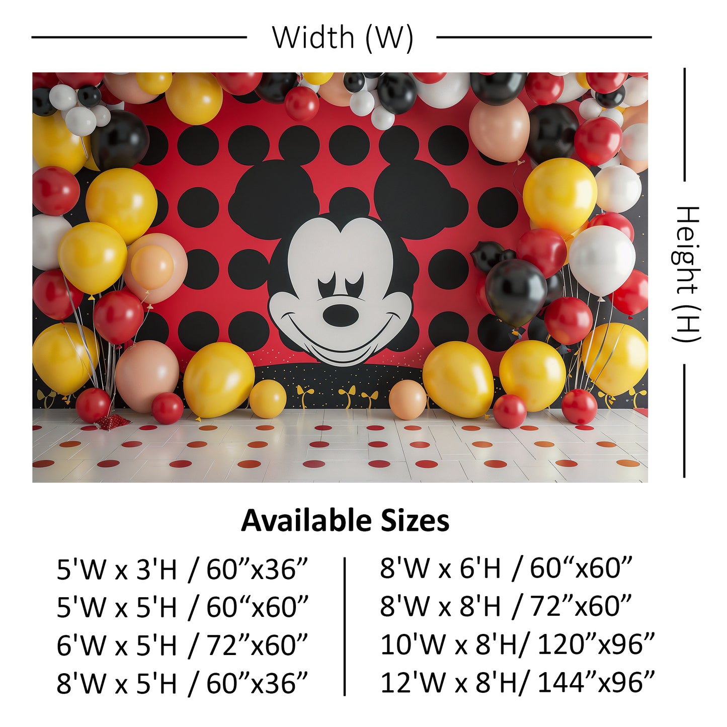 Fun Mickey Backdrop