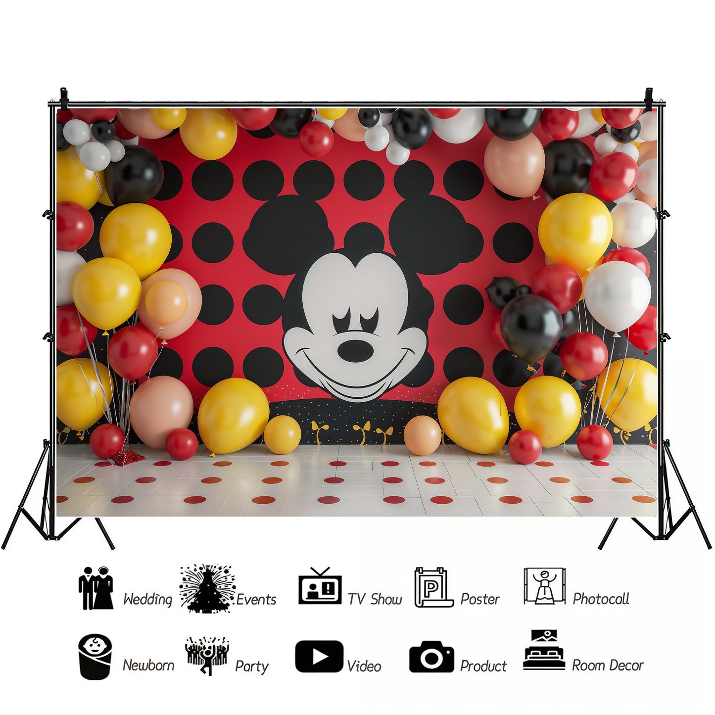 Fun Mickey Backdrop