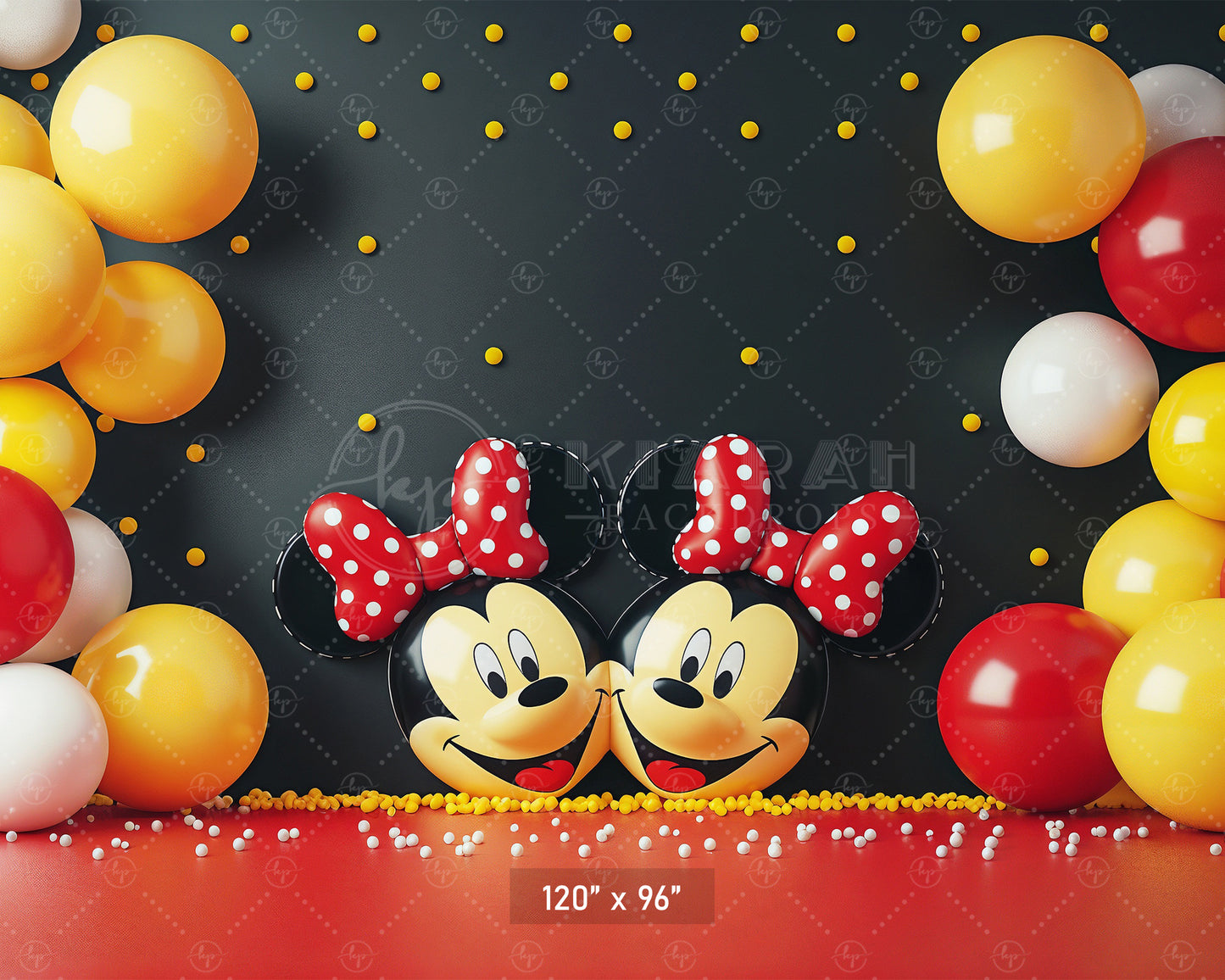 Mickey Party Pals Backdrop