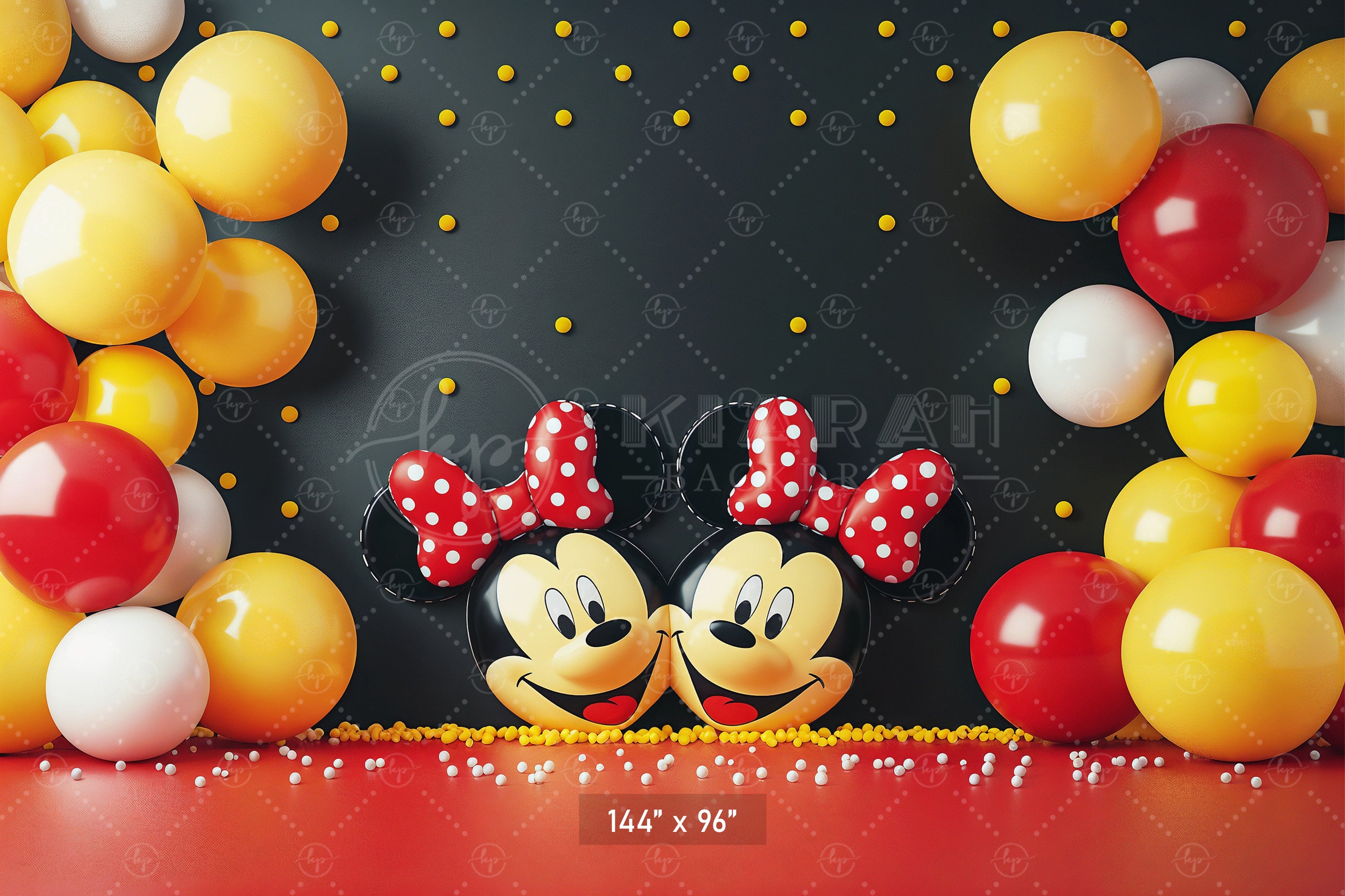 Mickey Party Pals Backdrop