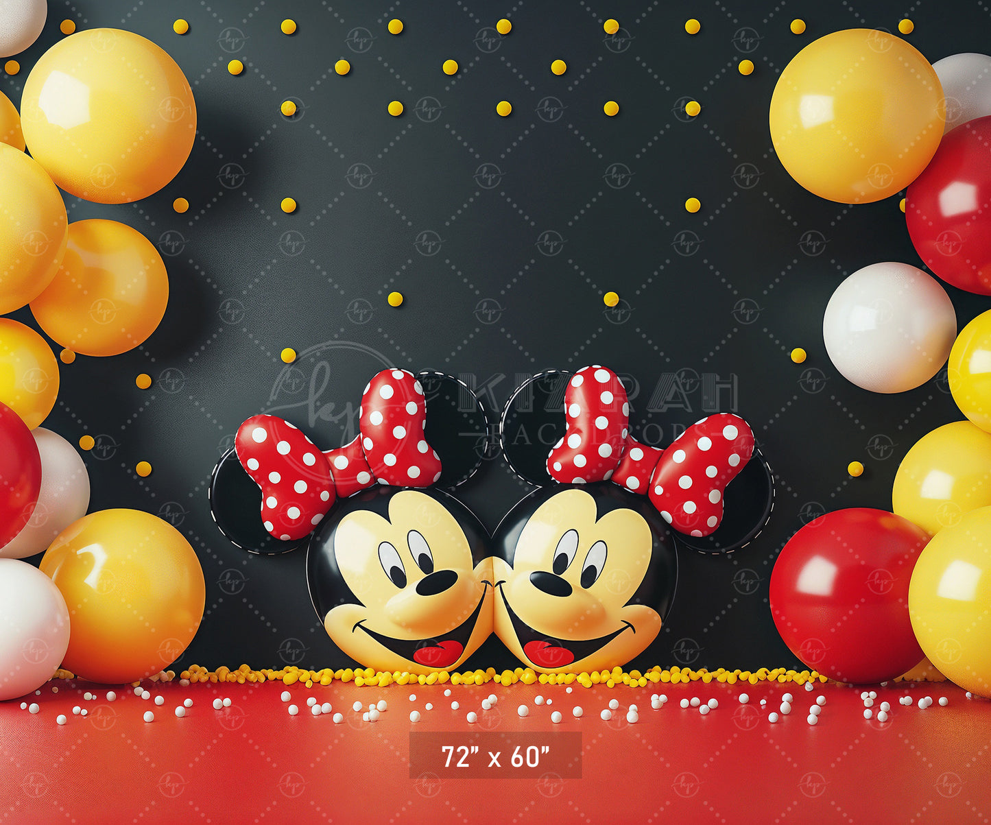 Mickey Party Pals Backdrop