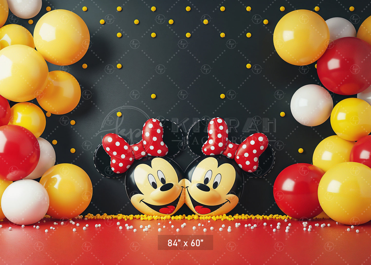 Mickey Party Pals Backdrop