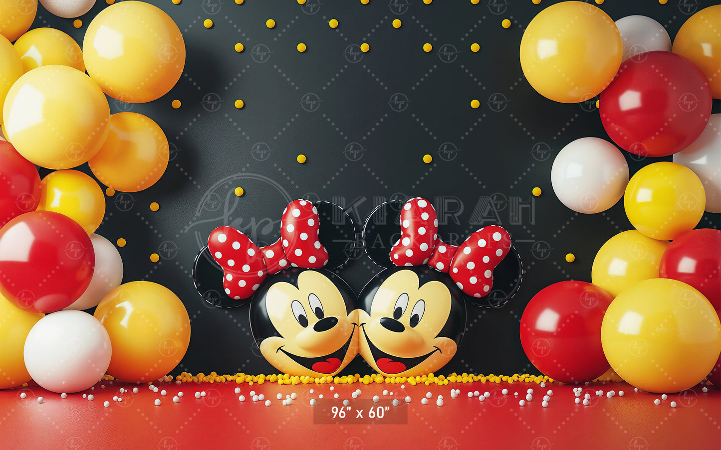 Mickey Party Pals Backdrop