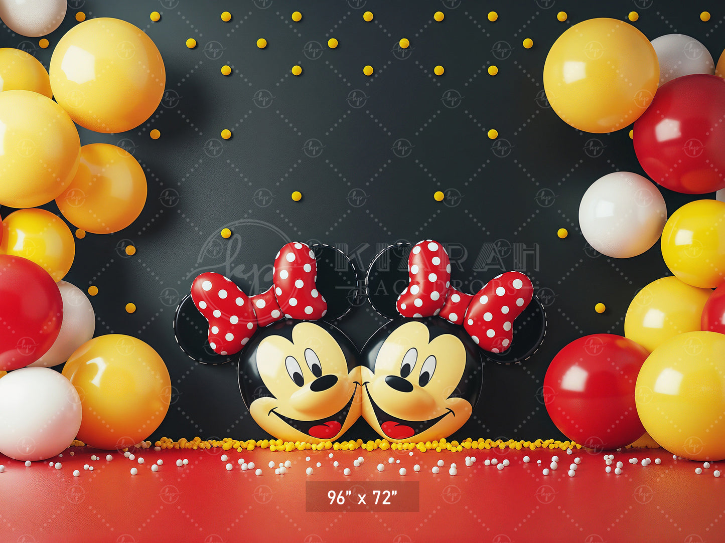 Mickey Party Pals Backdrop