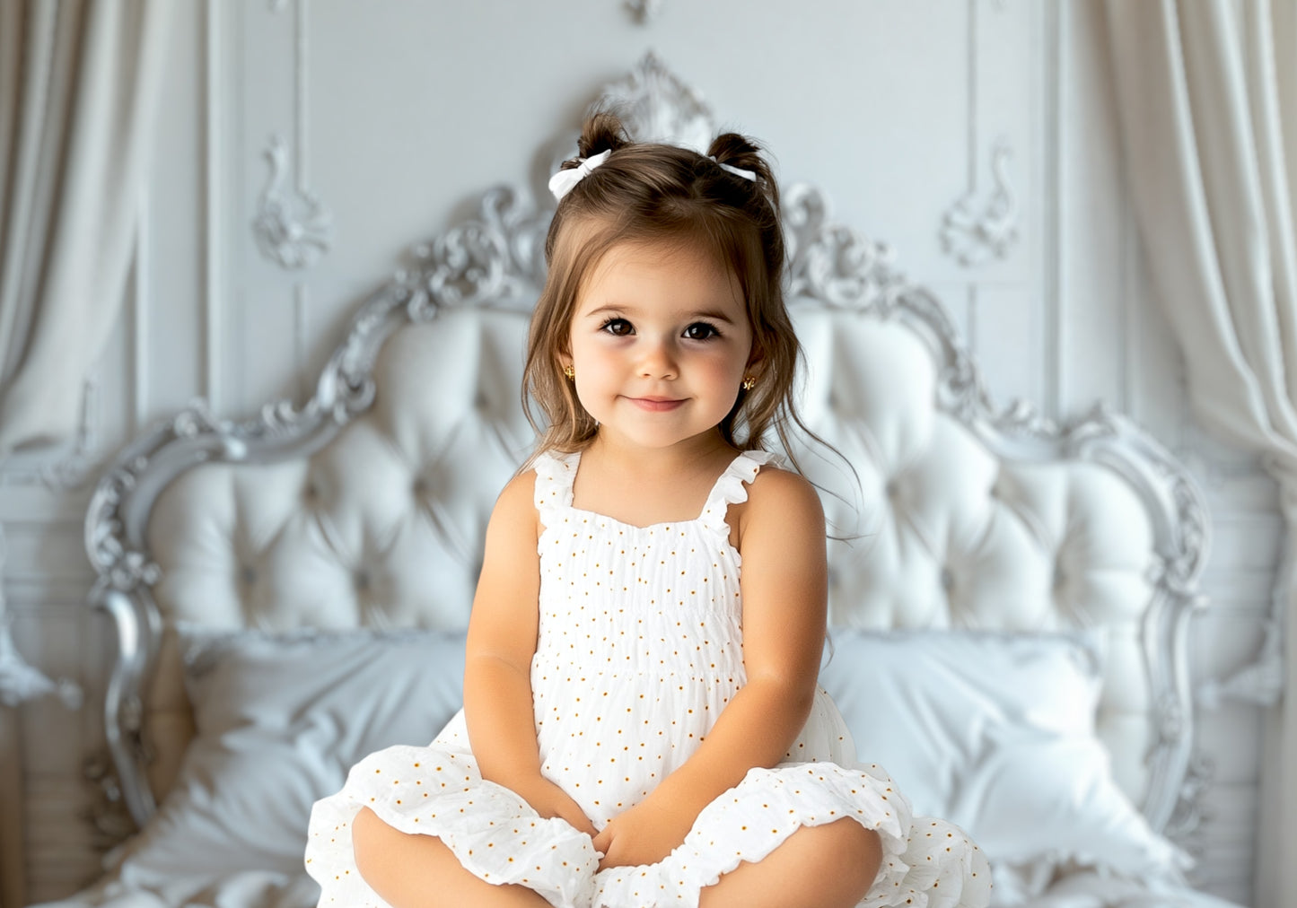 Regal Ivory Bedroom Backdrop