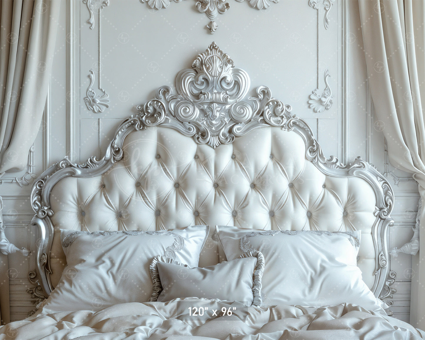 Regal Ivory Bedroom Backdrop