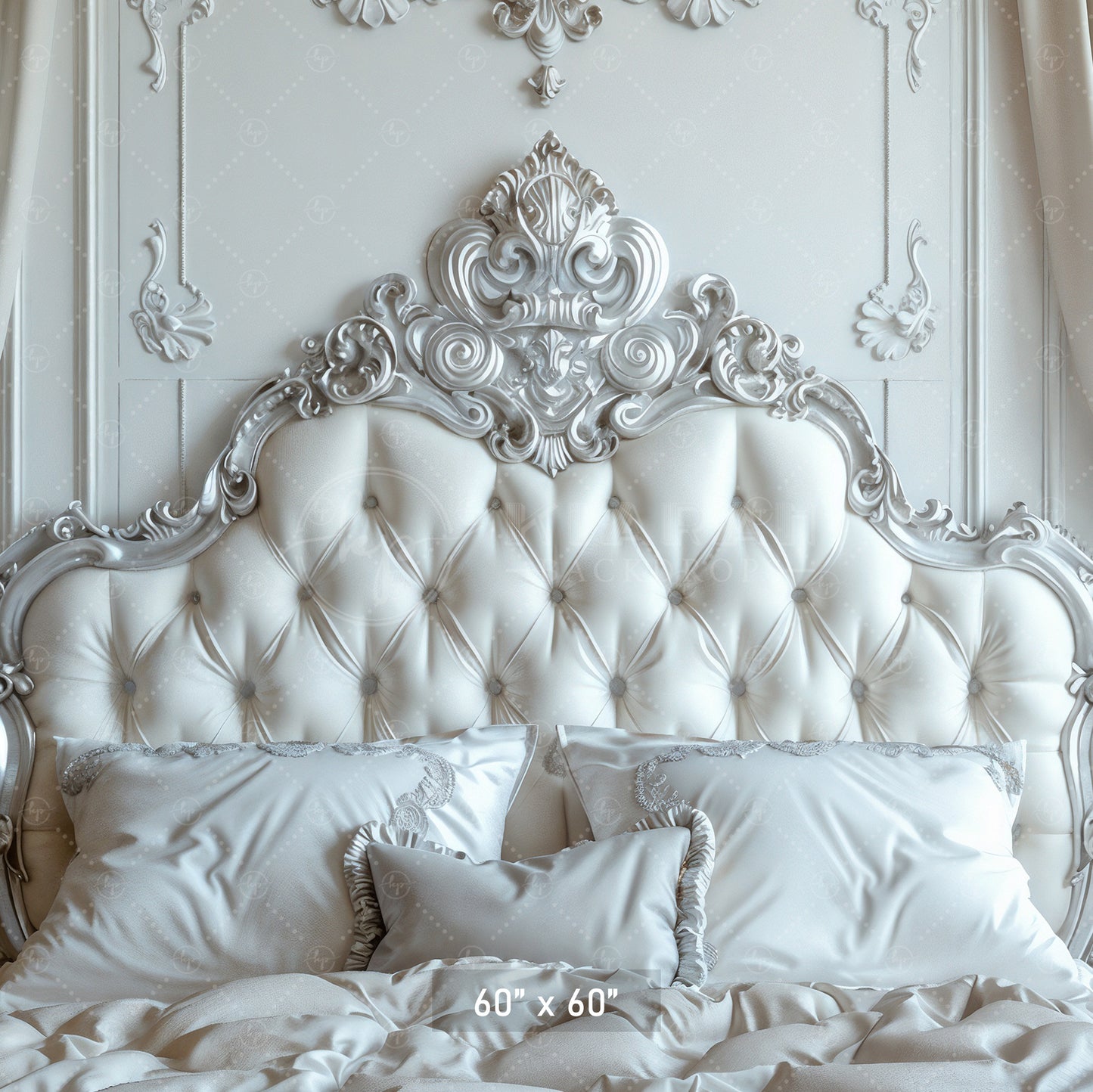 Regal Ivory Bedroom Backdrop