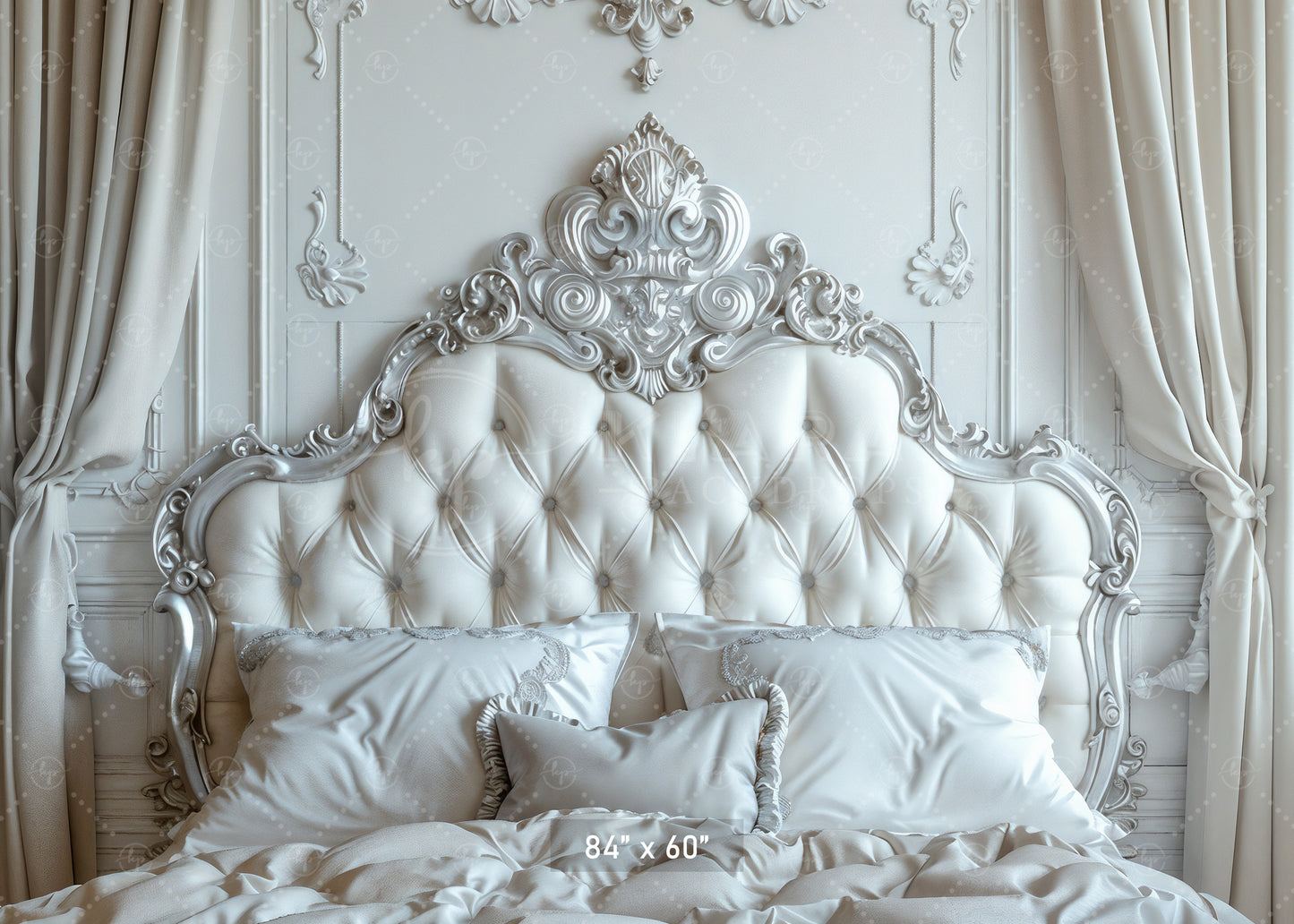 Regal Ivory Bedroom Backdrop