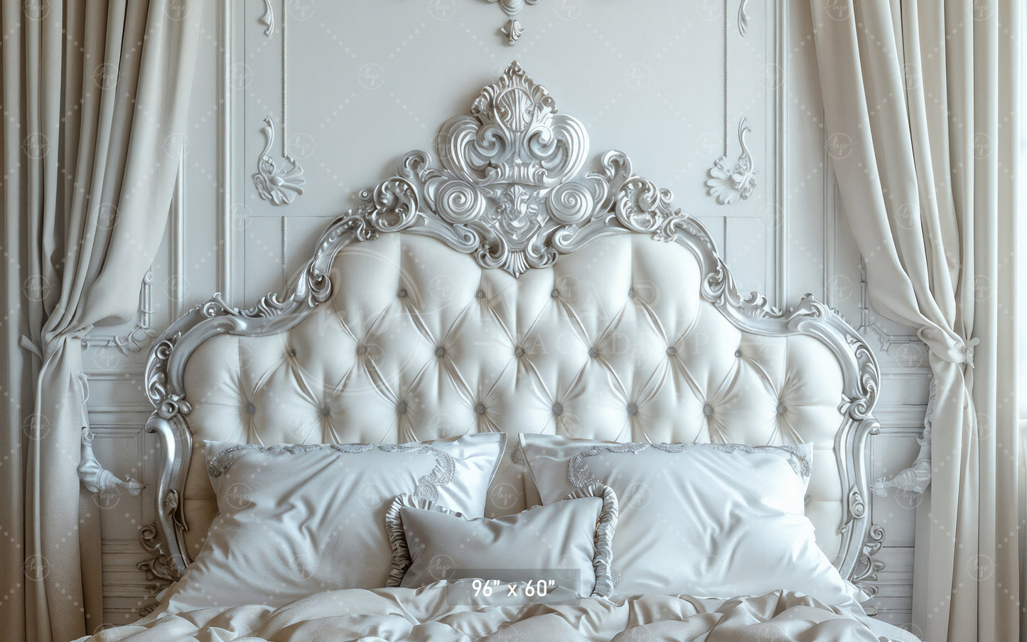 Regal Ivory Bedroom Backdrop